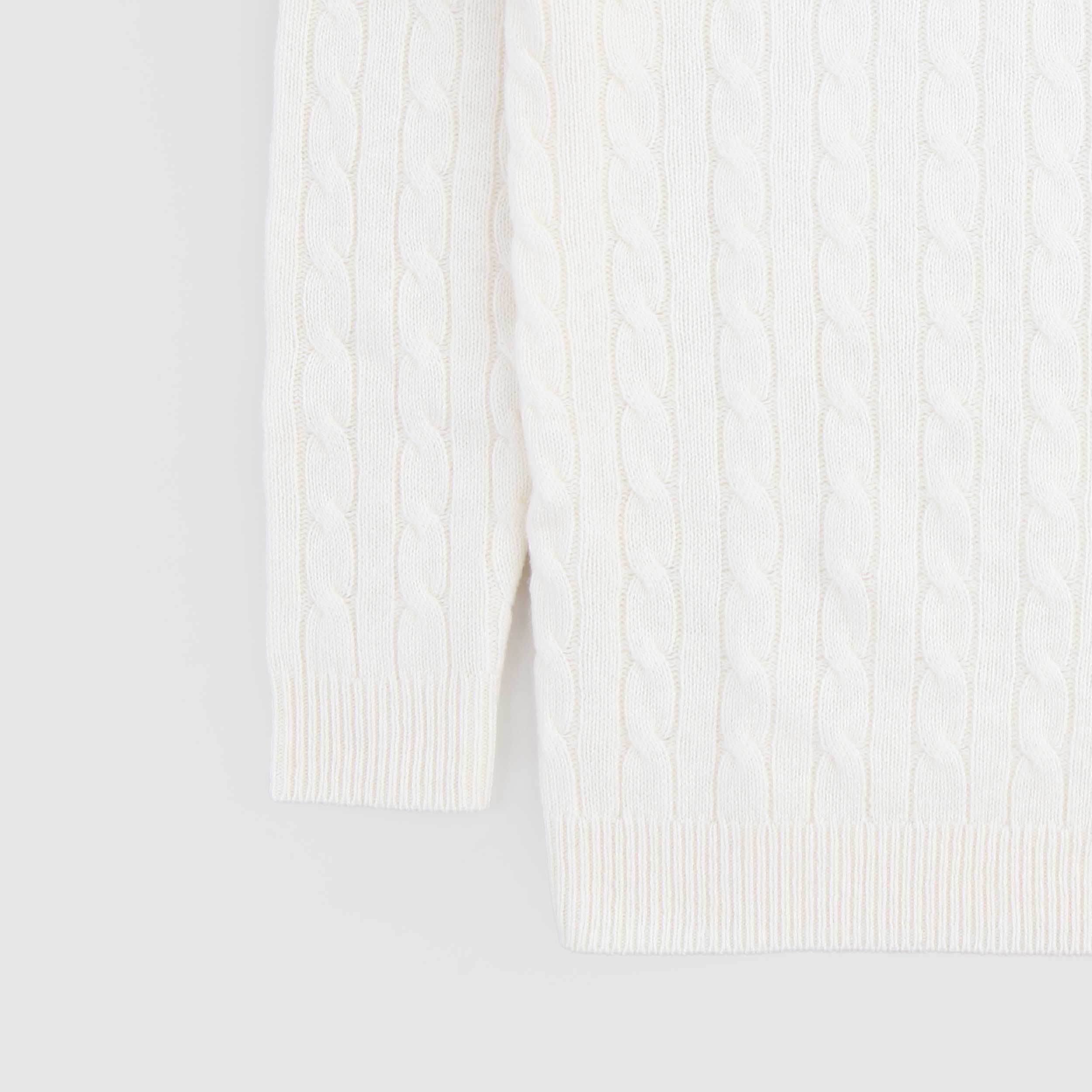 MC2 SAINT BARTH White Cashmere Blend Sweater
