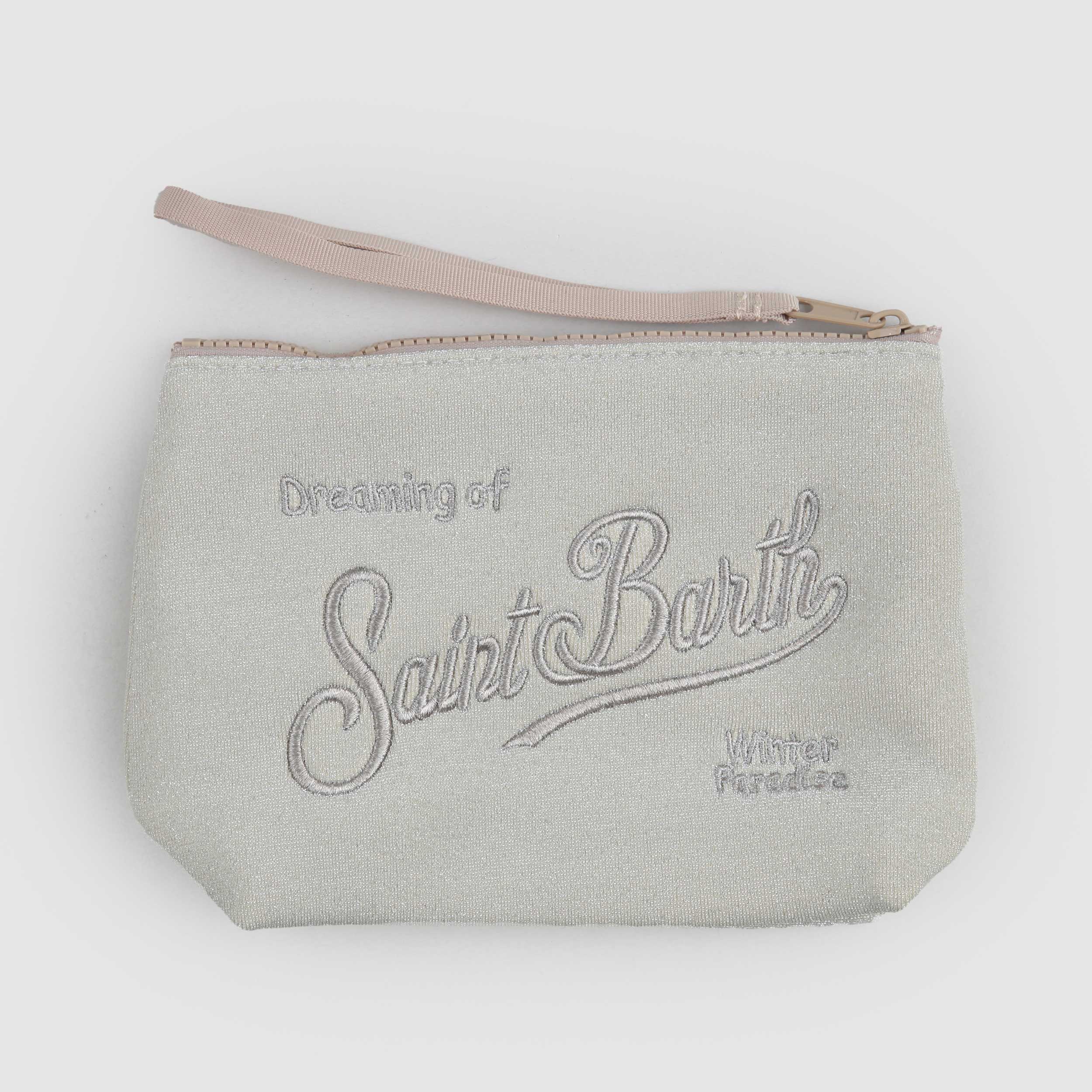 Pochette Aline Lurex Bianca Firmata MC2 SAINT BARTH