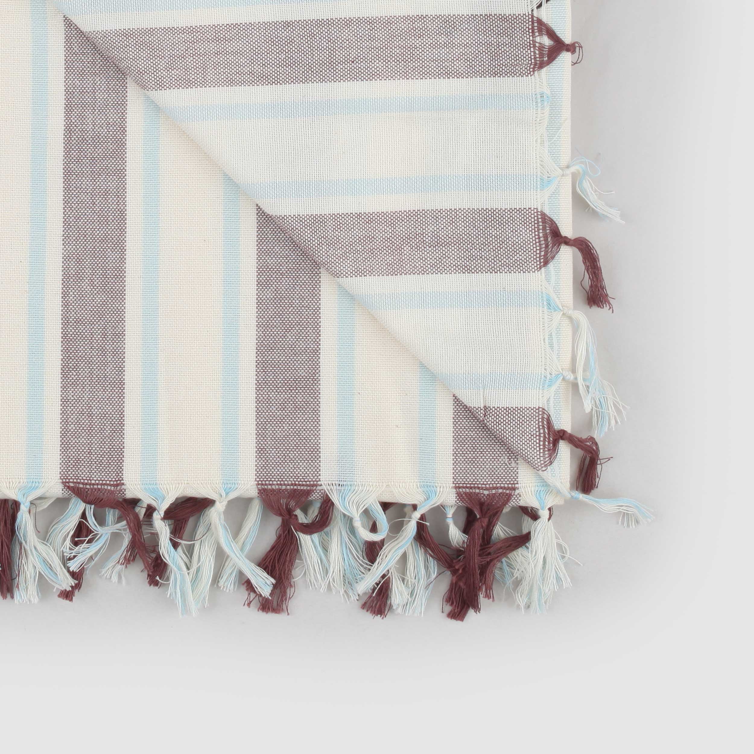 Telo Mare a Righe Beige e Marrone Firmato MC2 SAINT BARTH