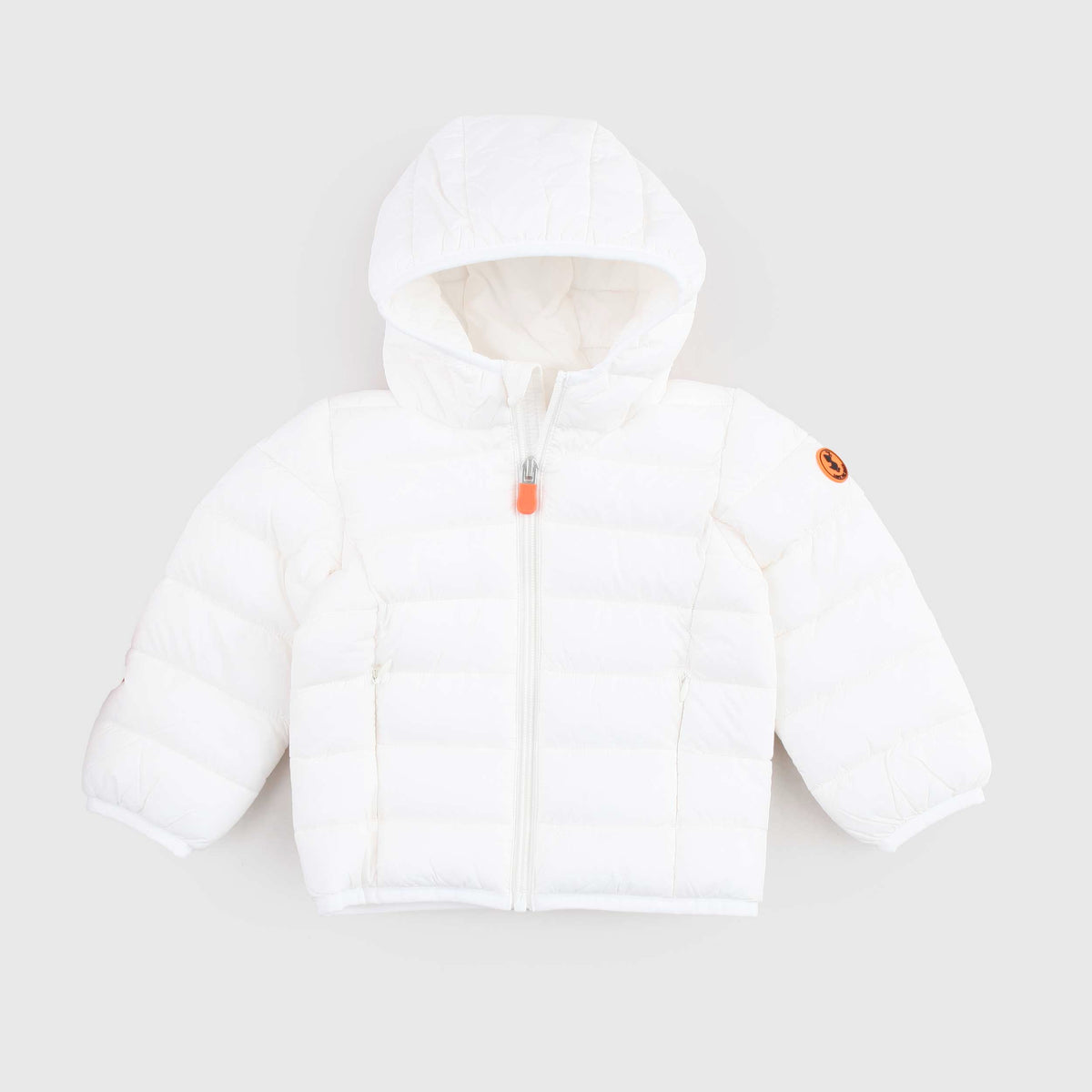 Piumino Bianco Wally con Logo per Bambini SAVE THE DUCK