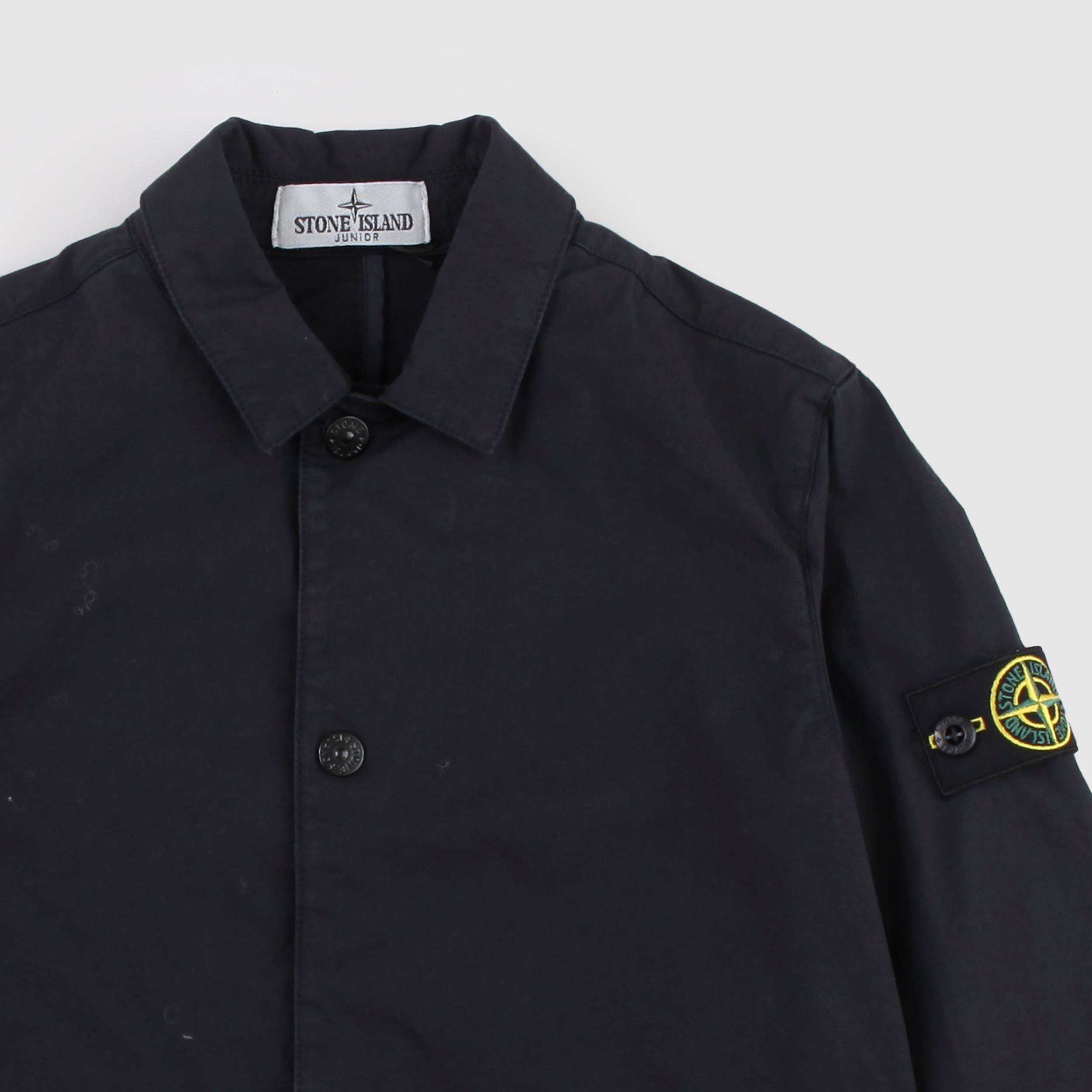 Black Jacket with Patch Pocket by STONE ISLAND