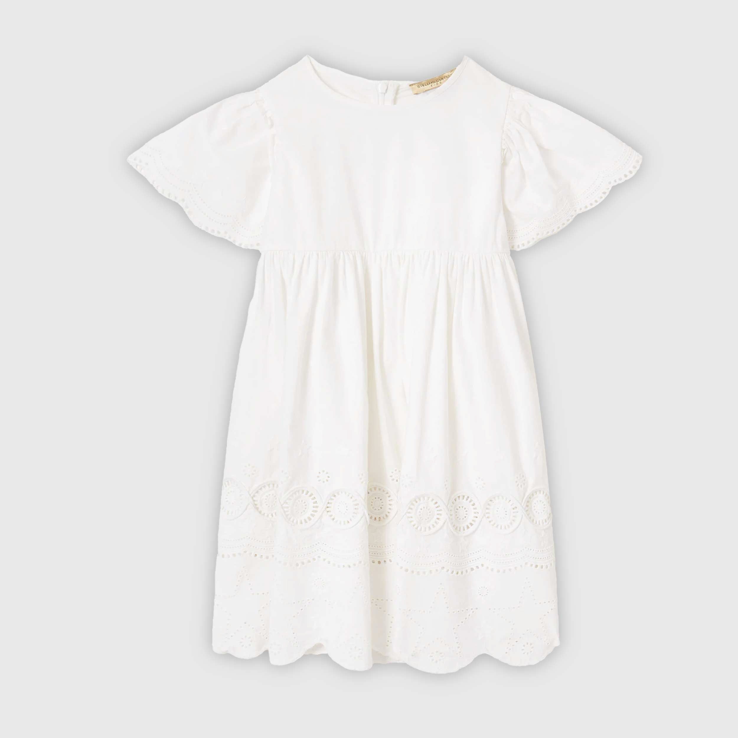 White Dress with Small Embroideries by STELLA MCCARTNEY