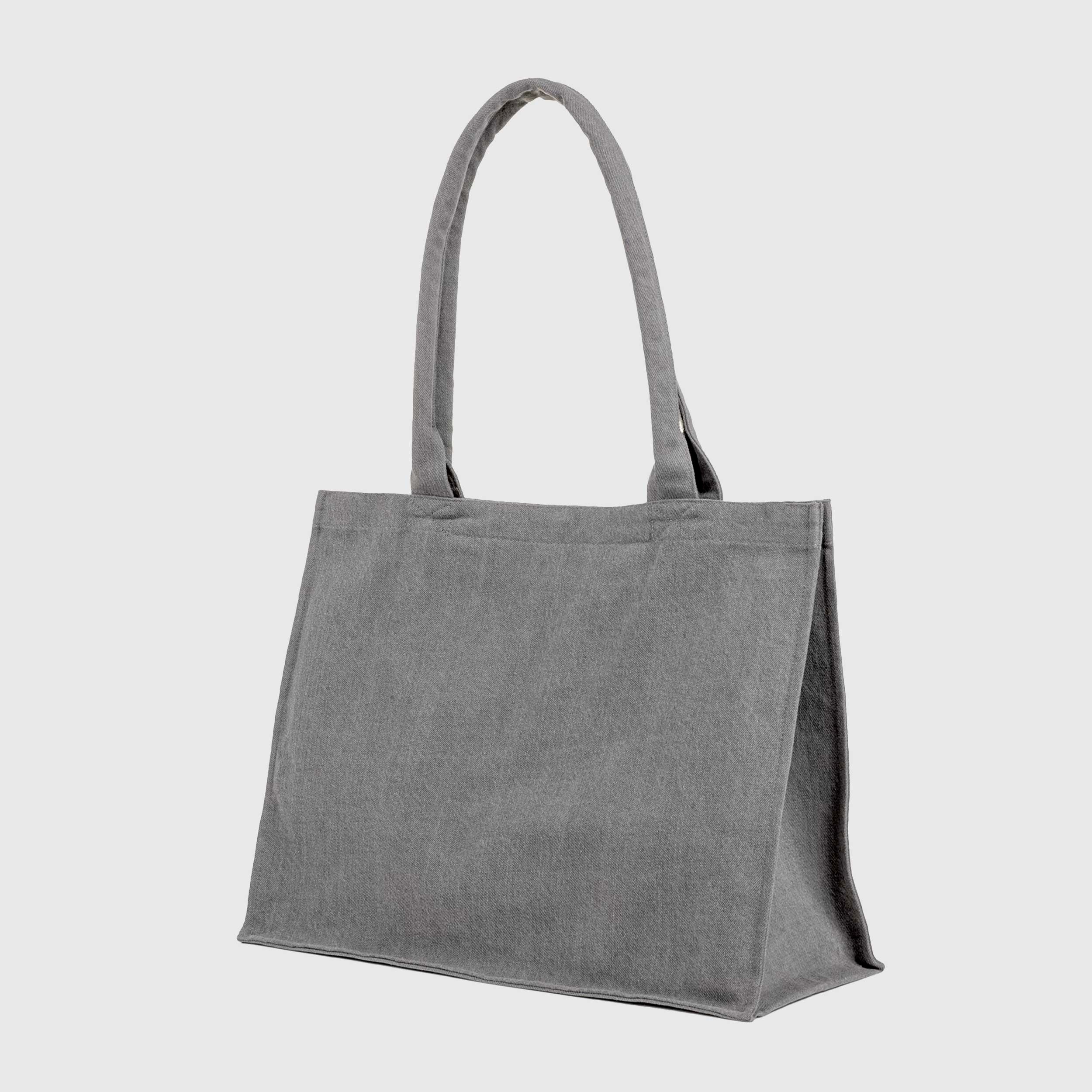 Grey Tote Bag with Openwork Logo by STELLA MCCARTNEY