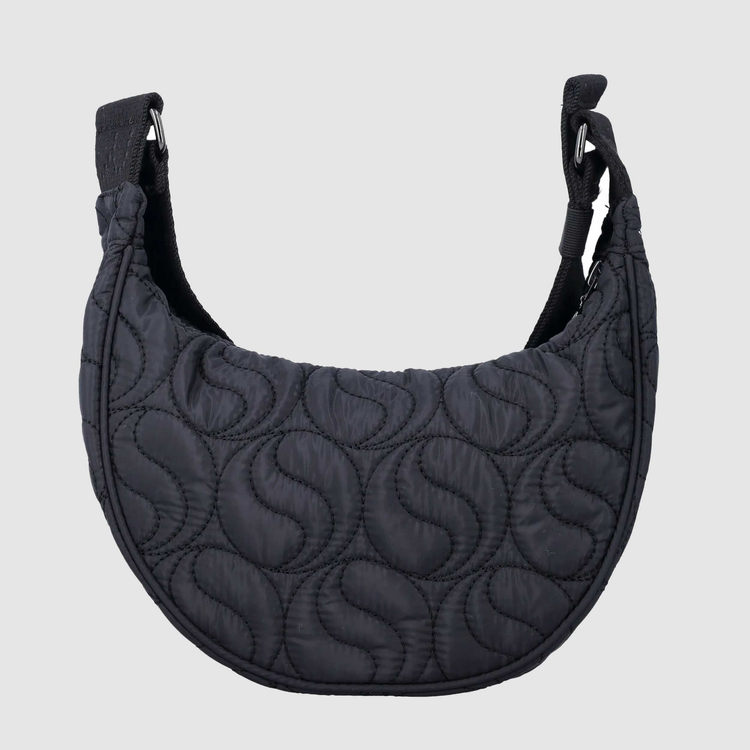 STELLA MCCARTNEY Black S-Wave Shoulder Bag