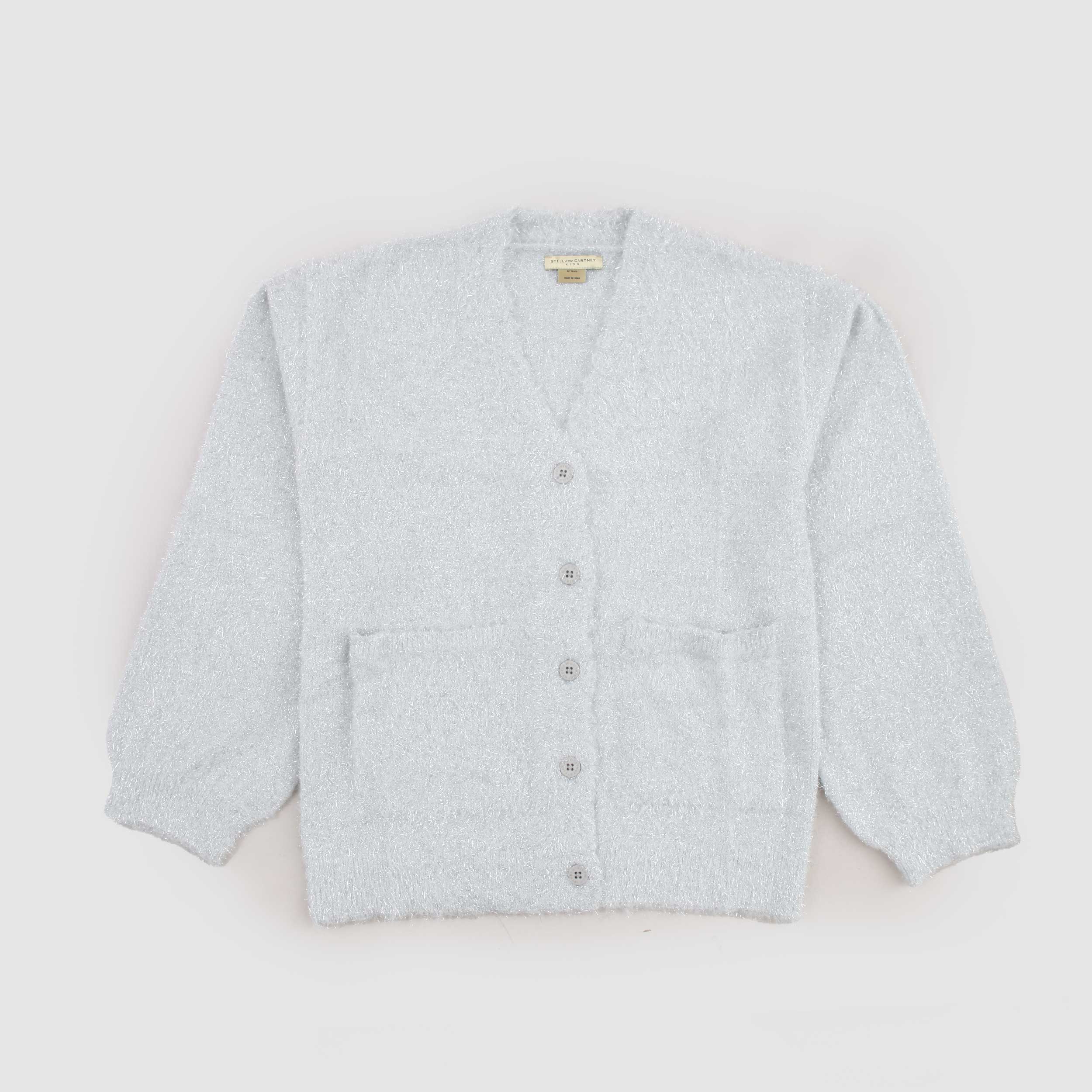 Cardigan Grigio Metallizzato per Ragazza by STELLA MCCARTNEY