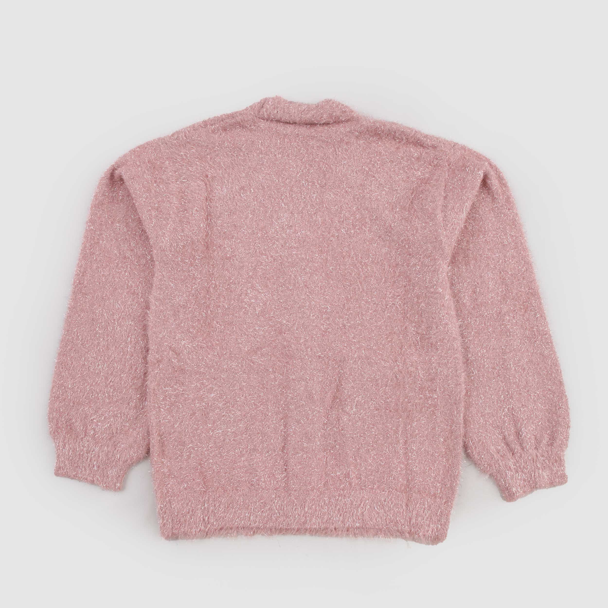 Antique Pink Metallic Fiber Cardigan by STELLA MCCARTNEY