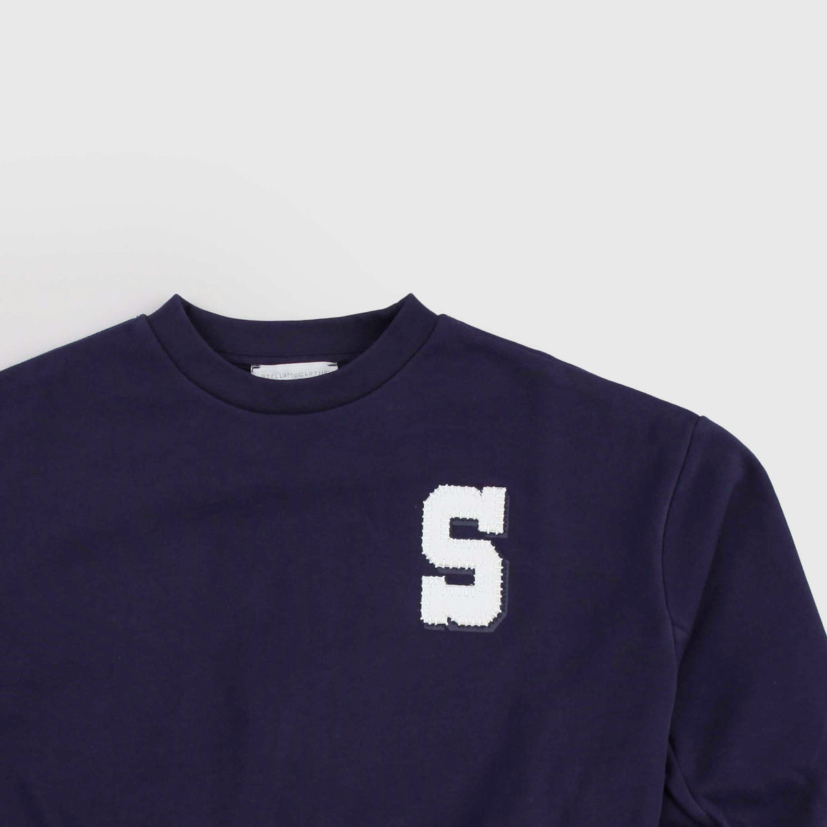 Felpa Blu Corta a Scatoletta per Bambina by STELLA MCCARTNEY
