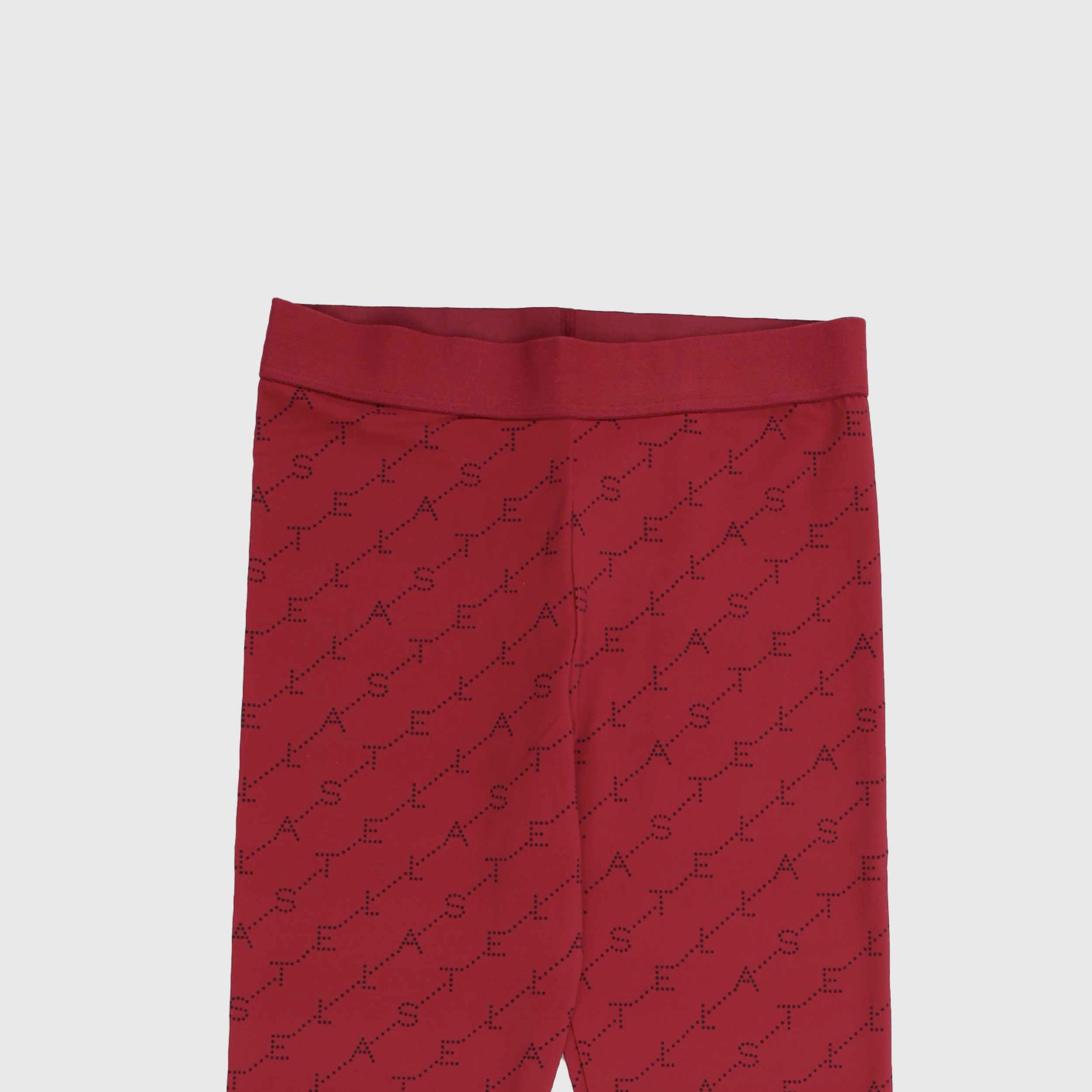 Fuseaux Rosso e Nero con Stampa per Ragazza by STELLA MCCARTNEY