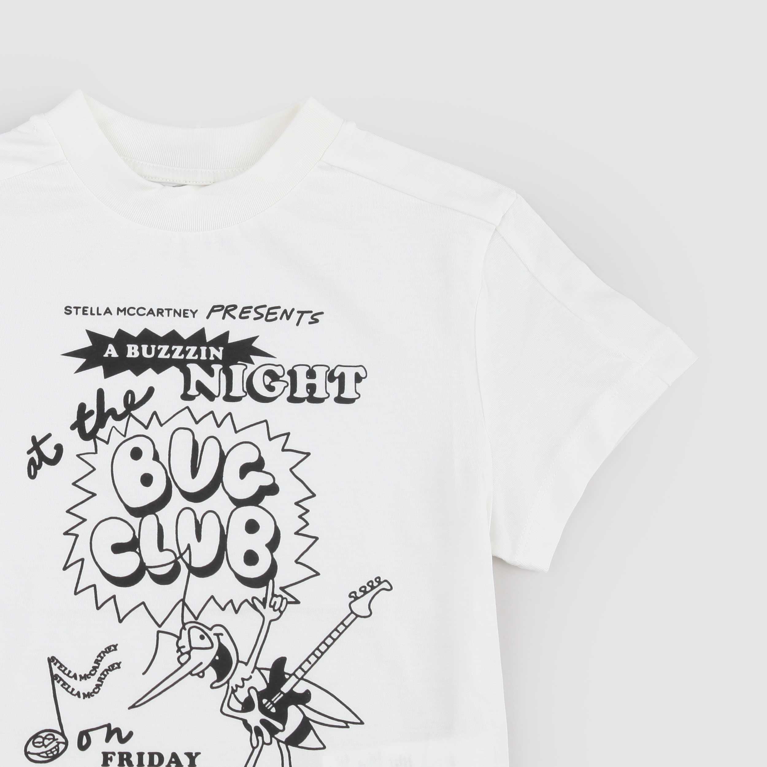 STELLA MCCARTNEY White Ribbed T-Shirt