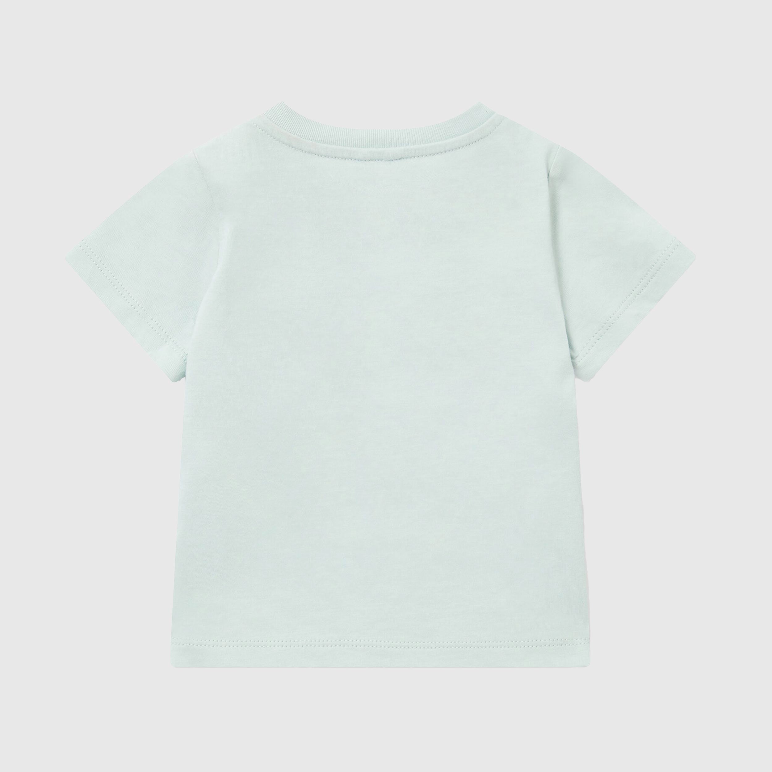 Green T-shirt with buttons on the shoulders by STELLA MCCARTNEY