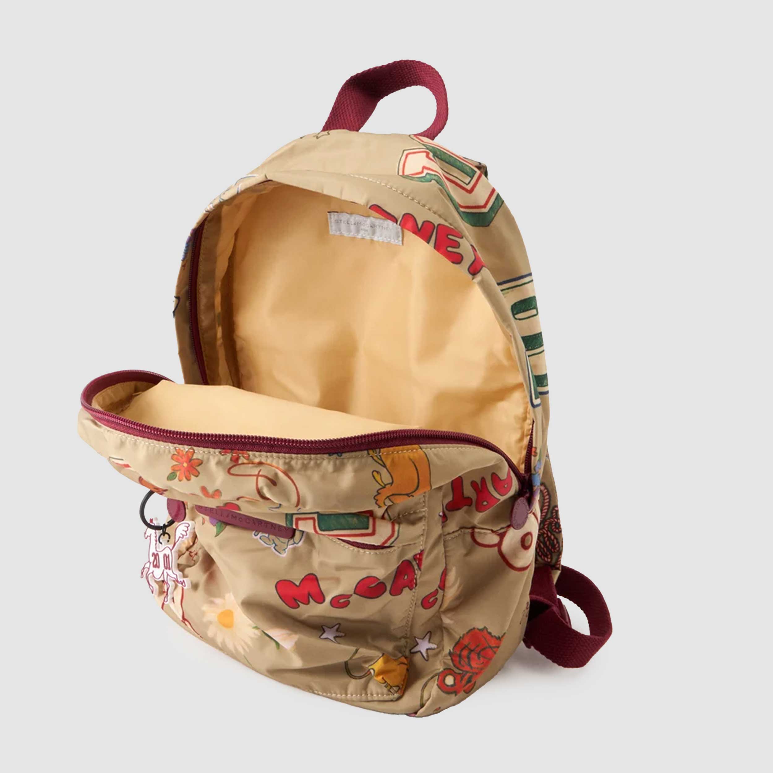 Zaino Beige con Applicazioni Multicolor by STELLA MCCARTNEY