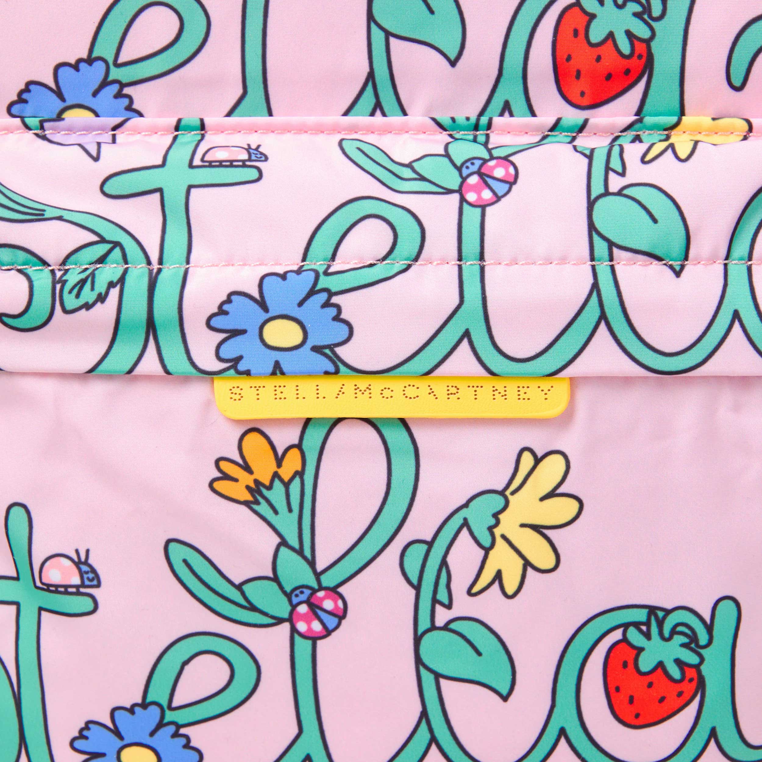 Zaino Rosa con Stampa All-Over Firmato STELLA MCCARTNEY