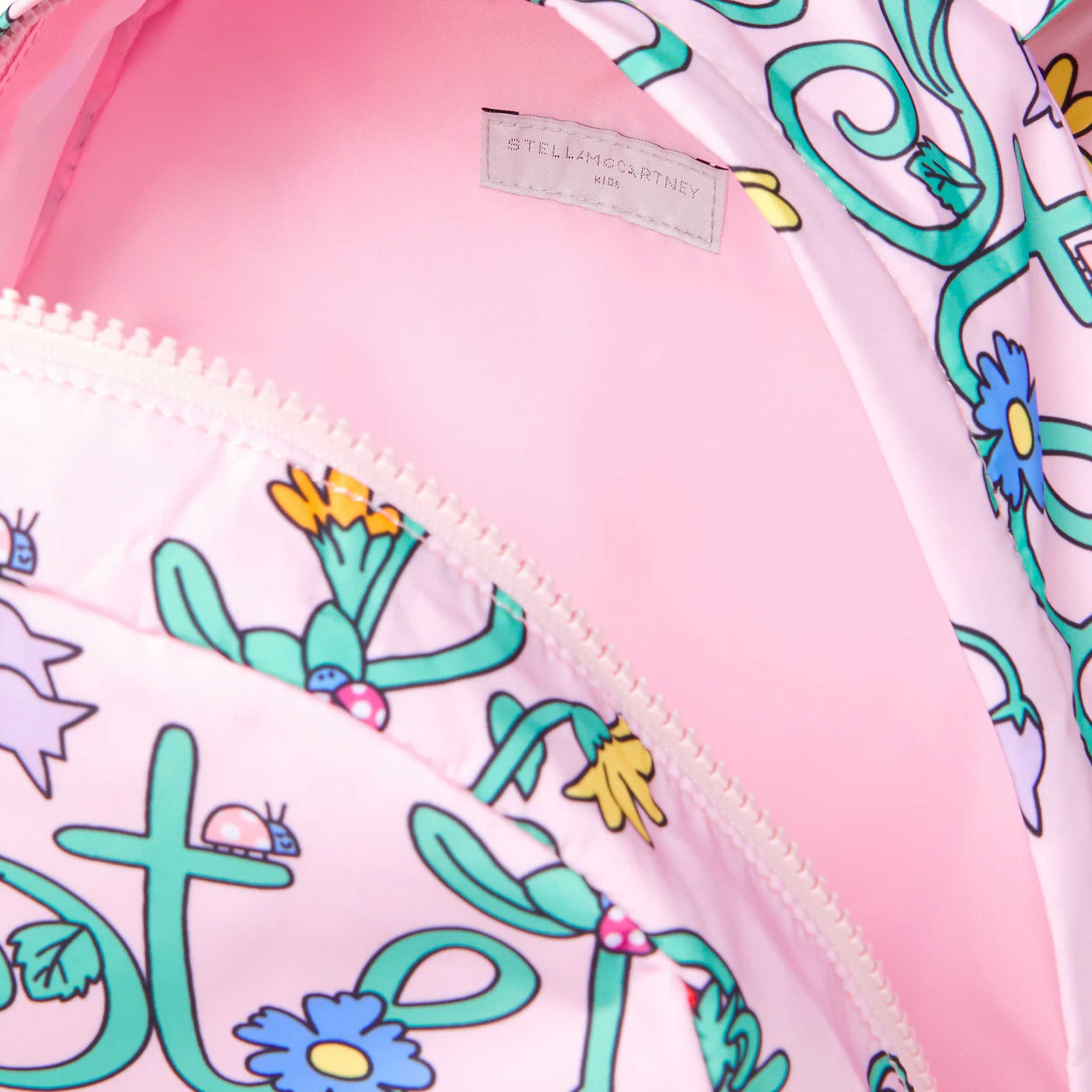 Zaino Rosa con Stampa All-Over Firmato STELLA MCCARTNEY