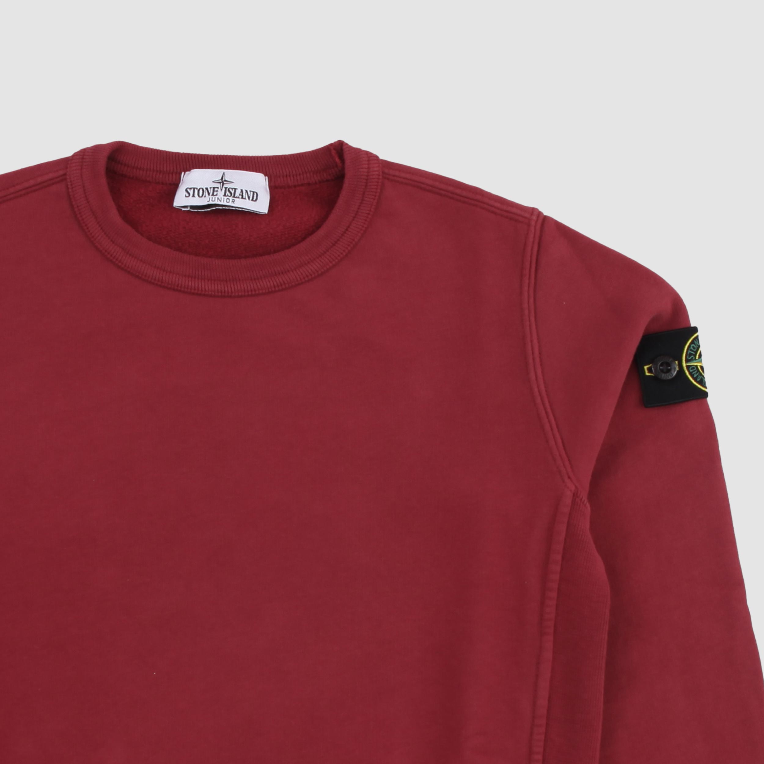 Felpa Amarena Girocollo con Targhetta Firmato STONE ISLAND