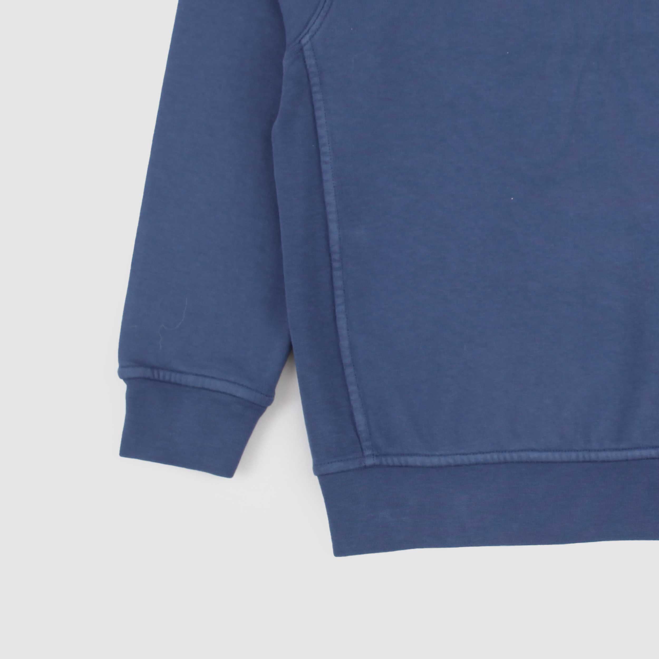 Felpa Girocollo Azzurra Firmata STONE ISLAND