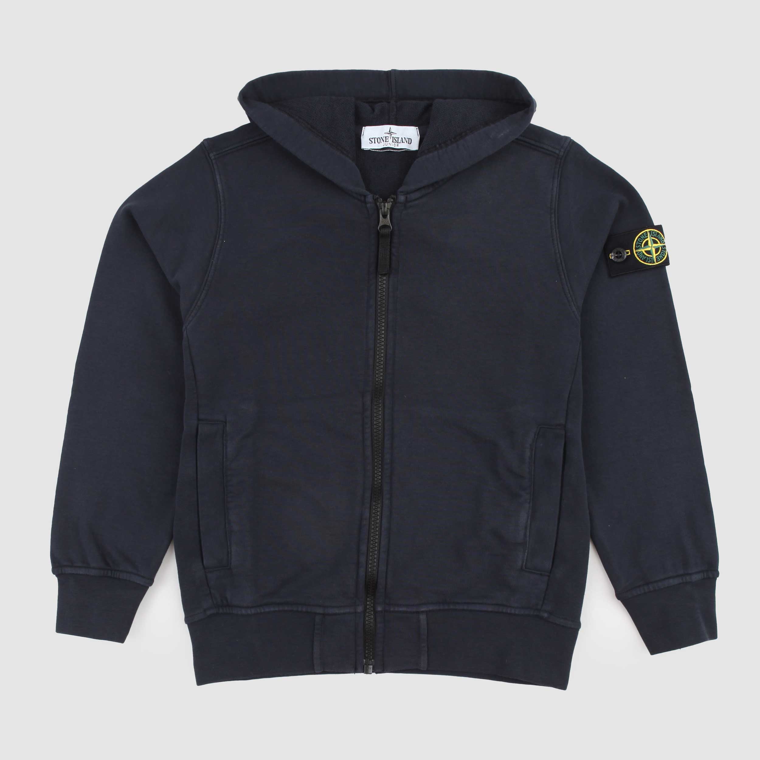 Felpa Blu con Cappuccio Firmata STONE ISLAND