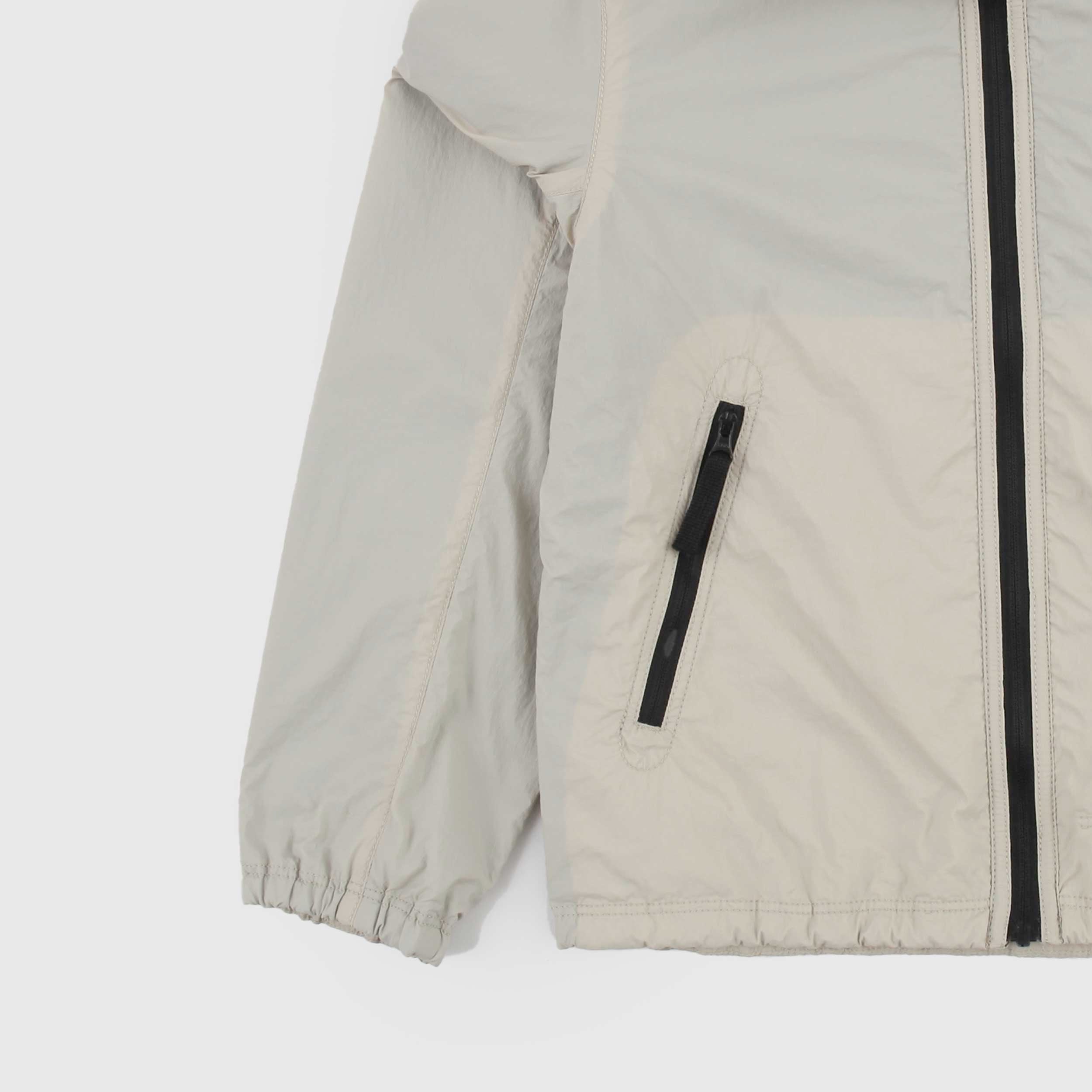Beige Jacket with Iconic Tag by STONE ISLAND