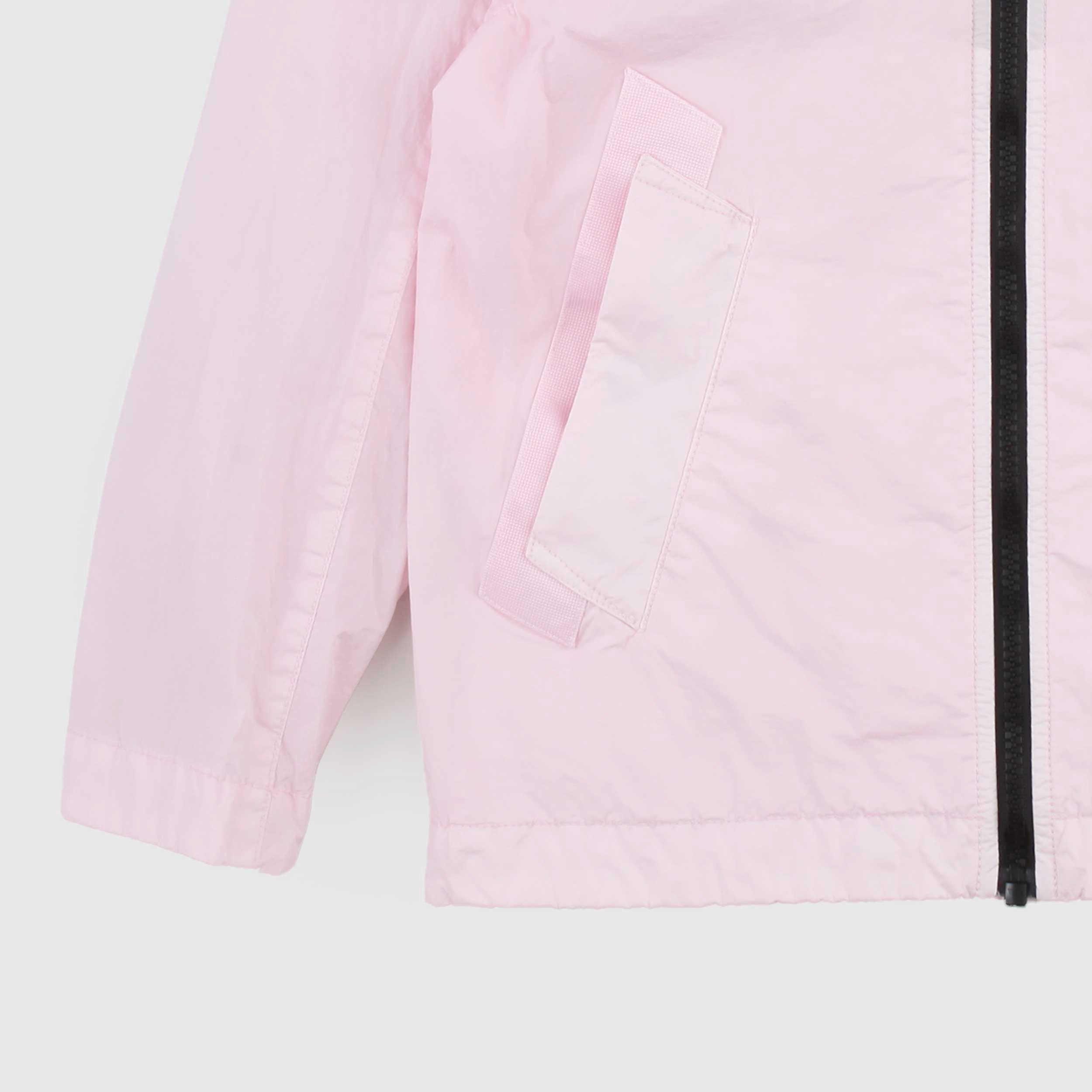 Giubbino Rosa con Zip a Contrasto Firmato STONE ISLAND