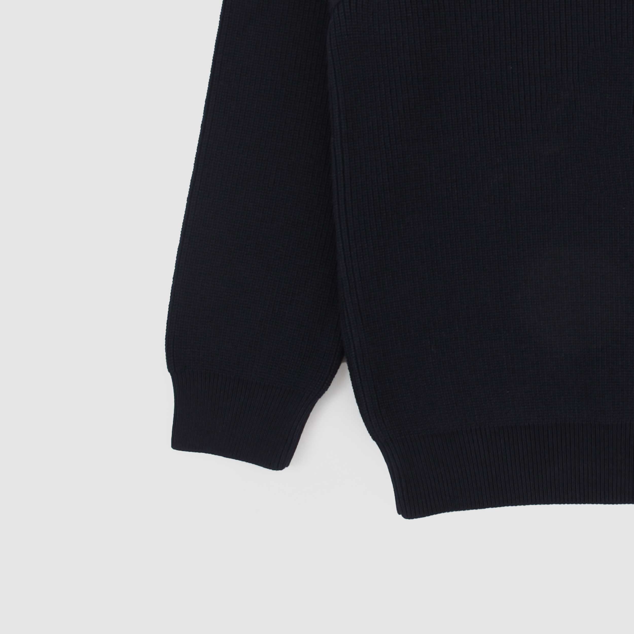 STONE ISLAND Blue Sweater with Embossed Logo