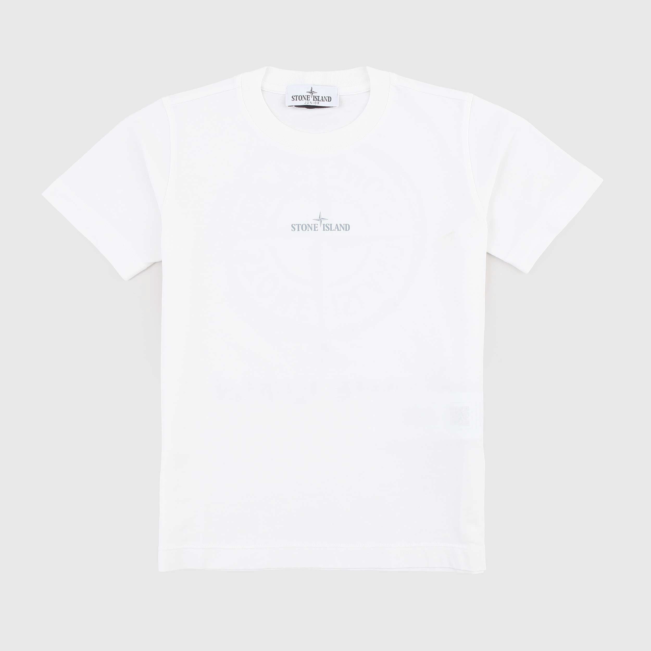 T-shirt Girocollo con Logo sul Retro Firmata STONE ISLAND