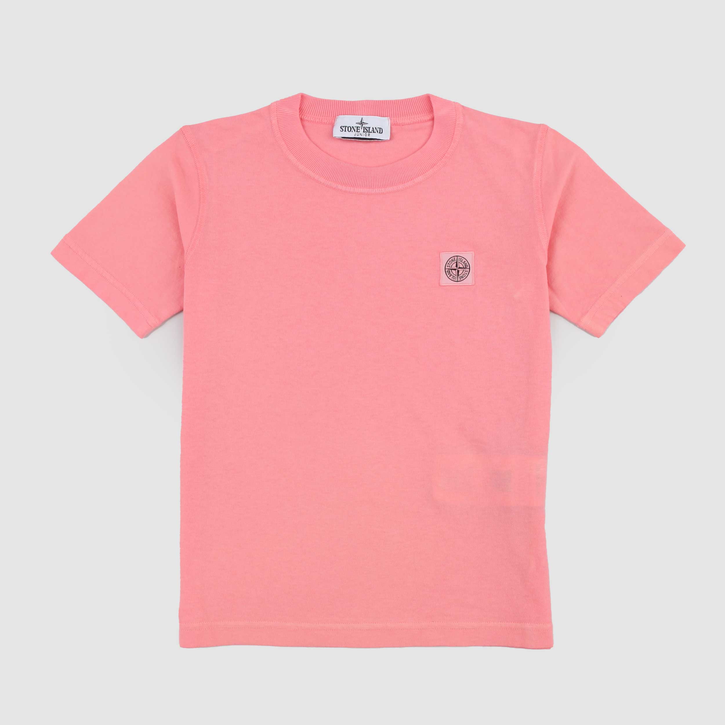 T-shirt Rosa Salmone con Impunture Firmata STONE ISLAND