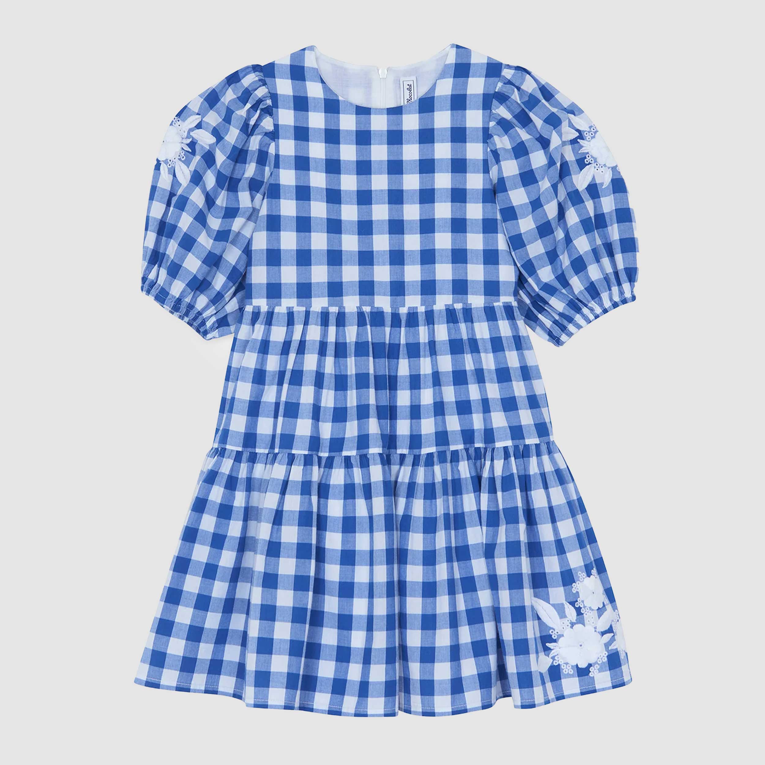 Abito con Design a Quadri Firmato TARTINE ET CHOCOLAT