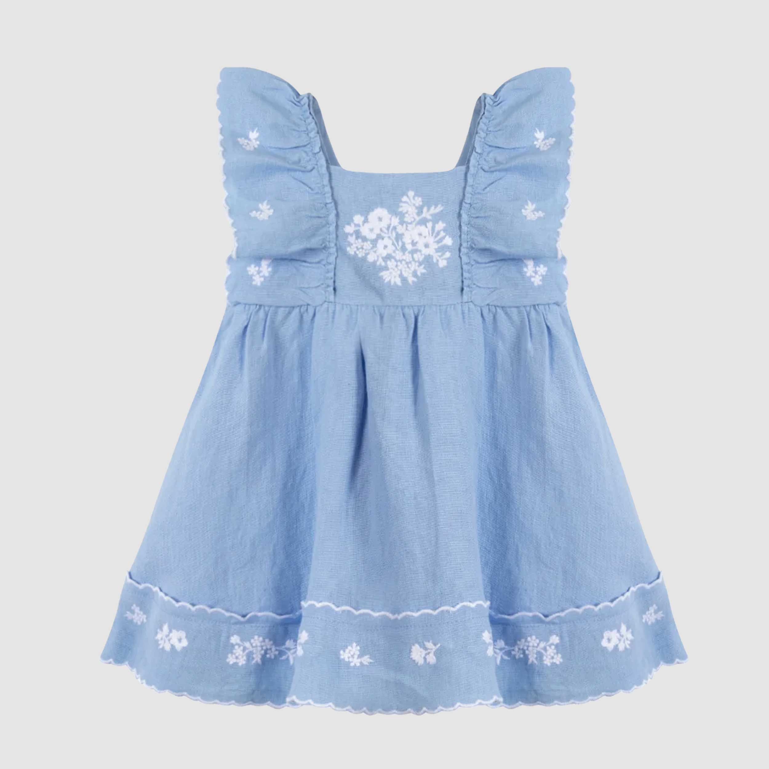 Abito Celeste Smanicato Firmato TARTINE ET CHOCOLAT