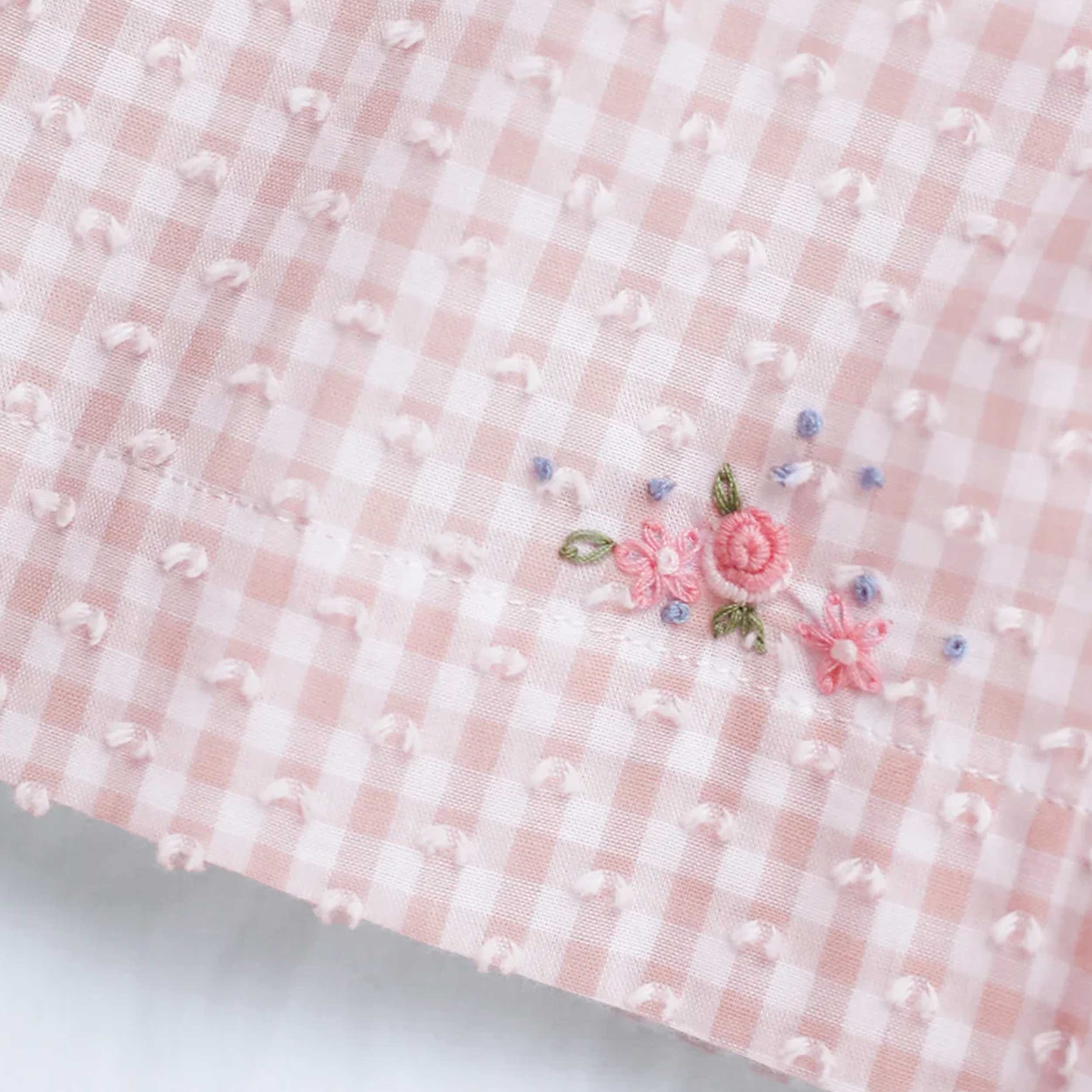 Abito Salmone con Punto Smock Firmato TARTINE ET CHOCOLAT