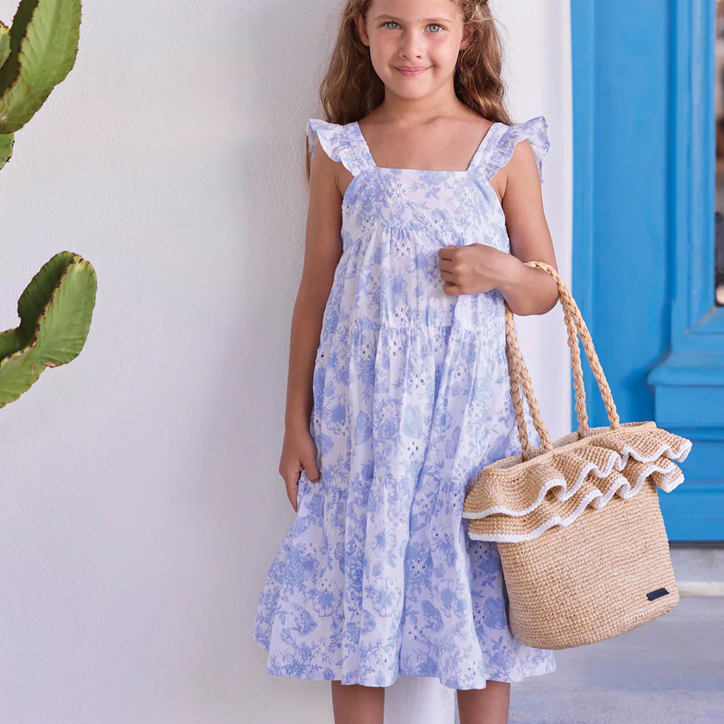 Borsa in Rafia Beige Firmata TARTINE ET CHOCOLAT