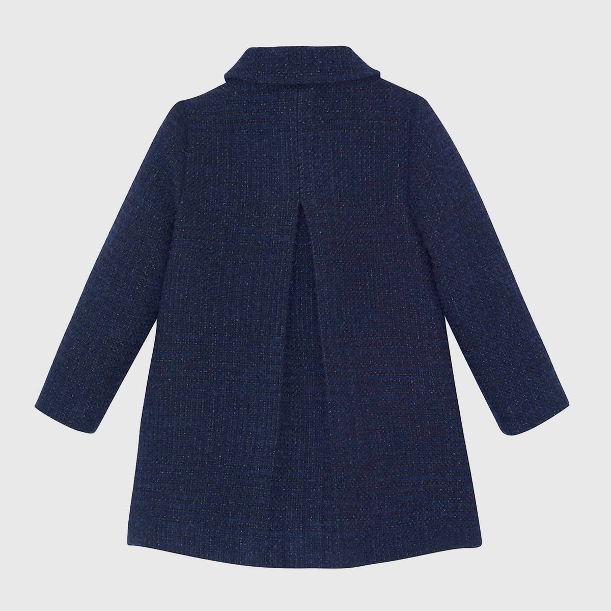 Cappotto Blu Navy in Tweed per Bambine TARTINE ET CHOCOLAT