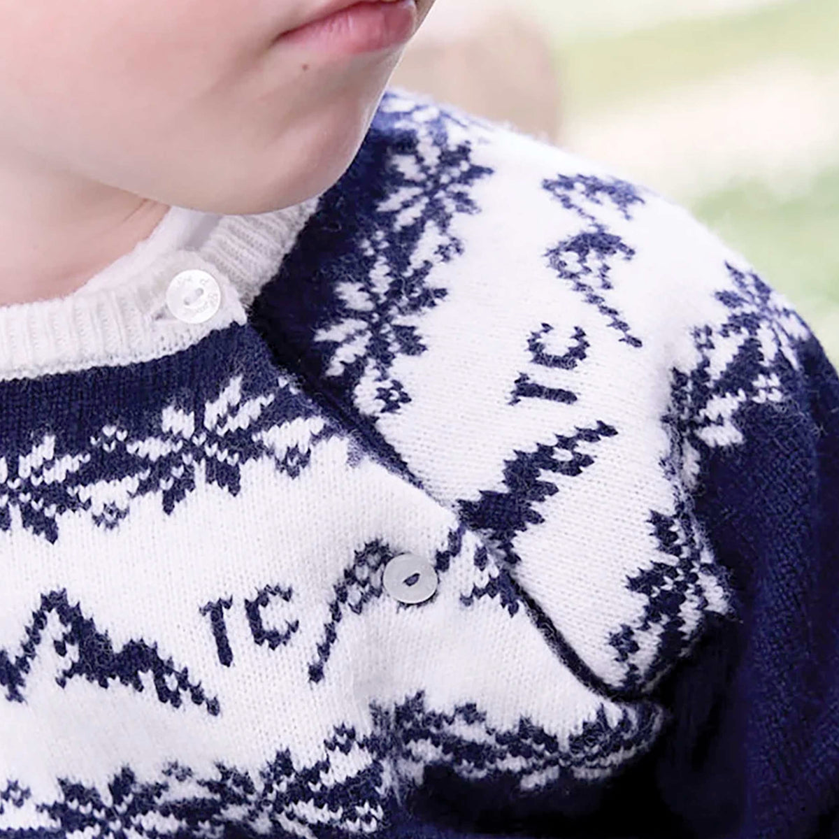 Navy Blue Sweater Pyrenex Capsules for Newborns TARTINE ET CHOCOLAT