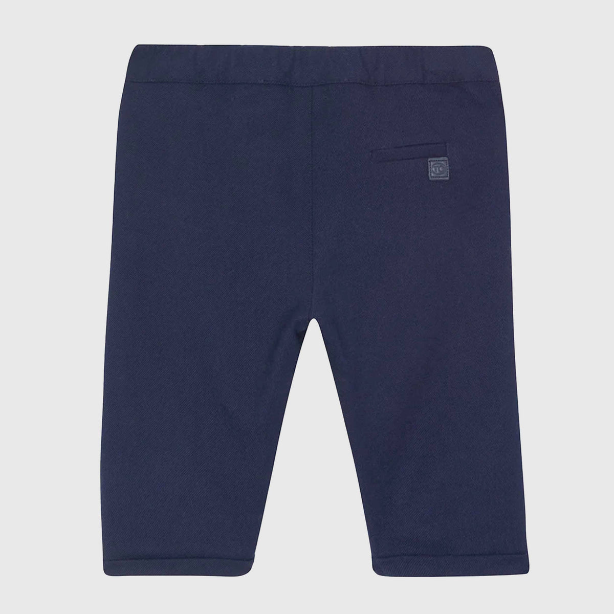 Navy Blue Trousers with Small Logo for Newborns TARTINE ET CHOCOLAT