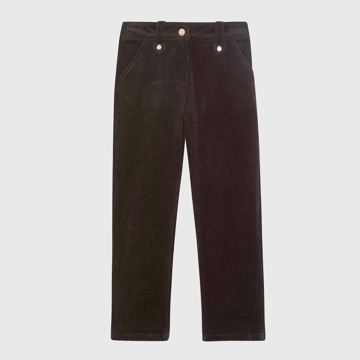 Pantalone Marrone in Velluto a Coste per Bambina TARTINE ET CHOCOLAT