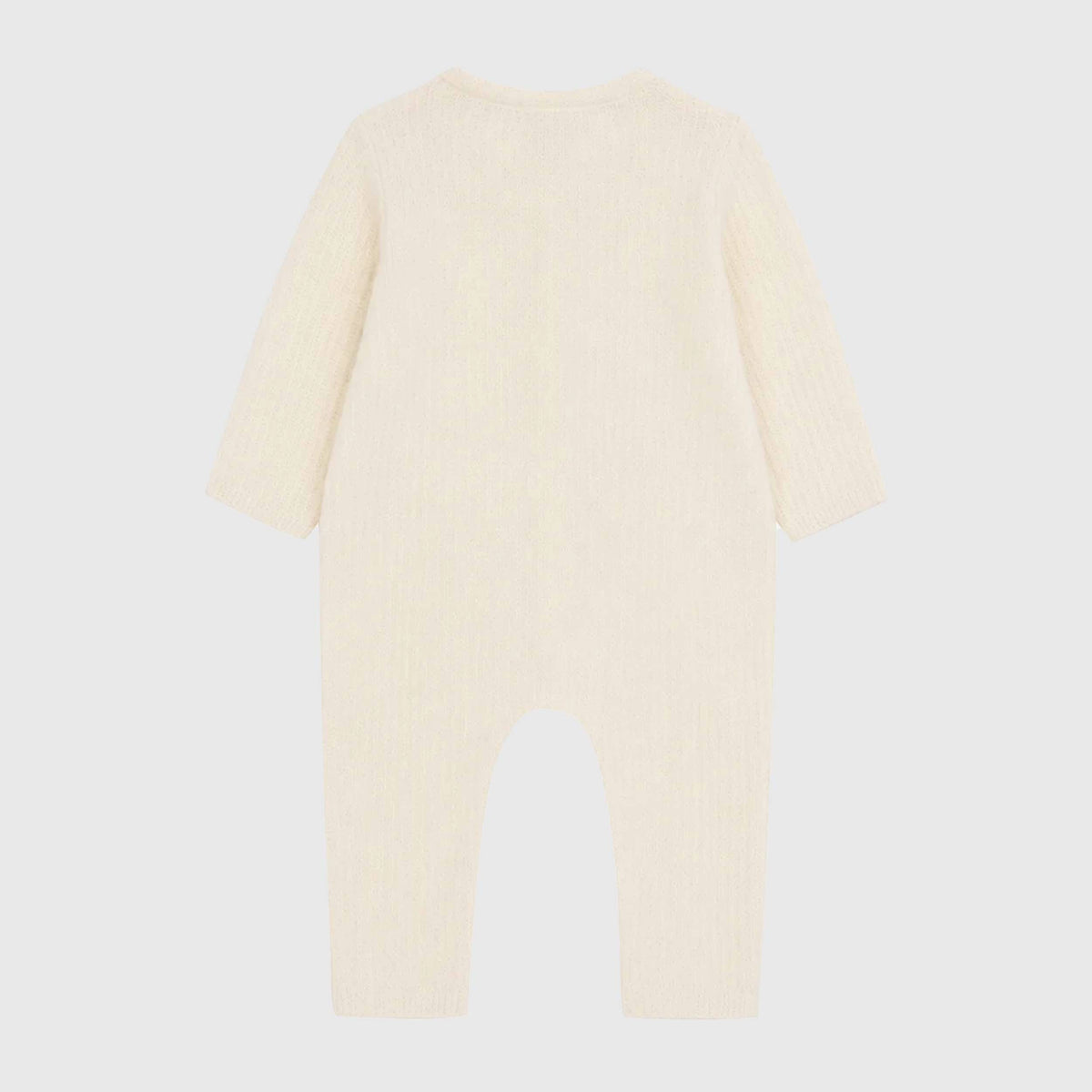 TARTINE ET CHOCOLAT Beige Knit Baby Jumpsuit