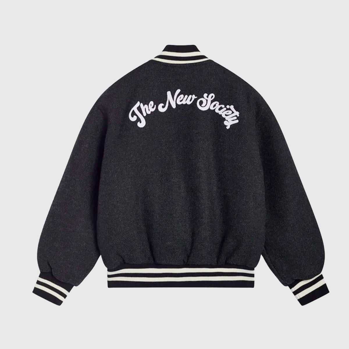 Bomber Antracite con Ricami per Ragazzo by THE NEW SOCIETY