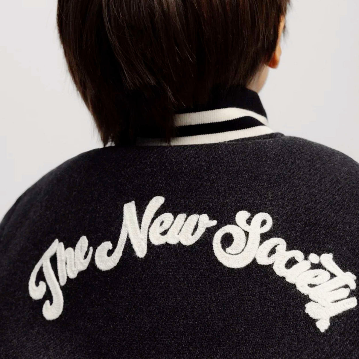 Bomber Antracite con Ricami per Ragazzo by THE NEW SOCIETY