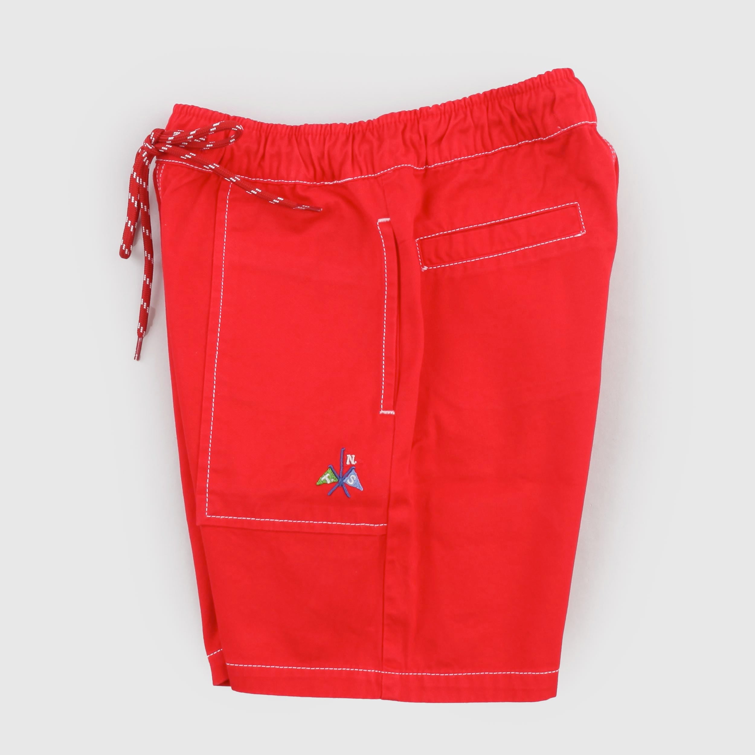 Bermuda Rosso con Piccolo Ricamo Firmato THE NEW SOCIETY