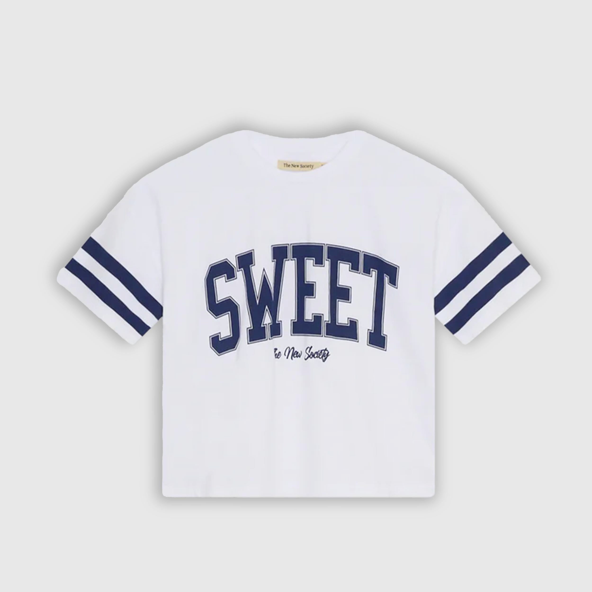 T-shirt con Fascia sulle Maniche Firmata THE NEW SOCIETY