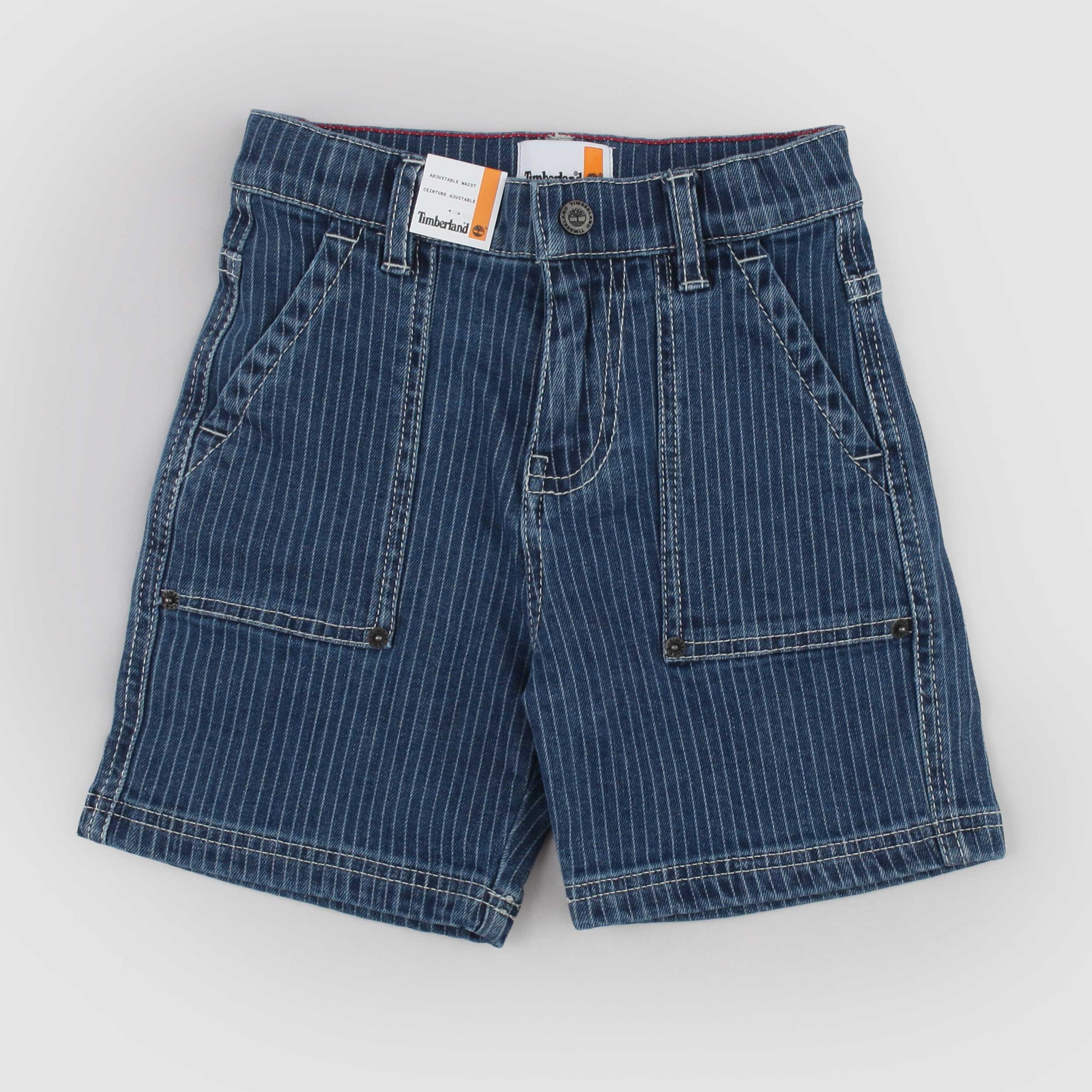 Bermuda Blu con Bottone Metallico Firmato TIMBERLAND