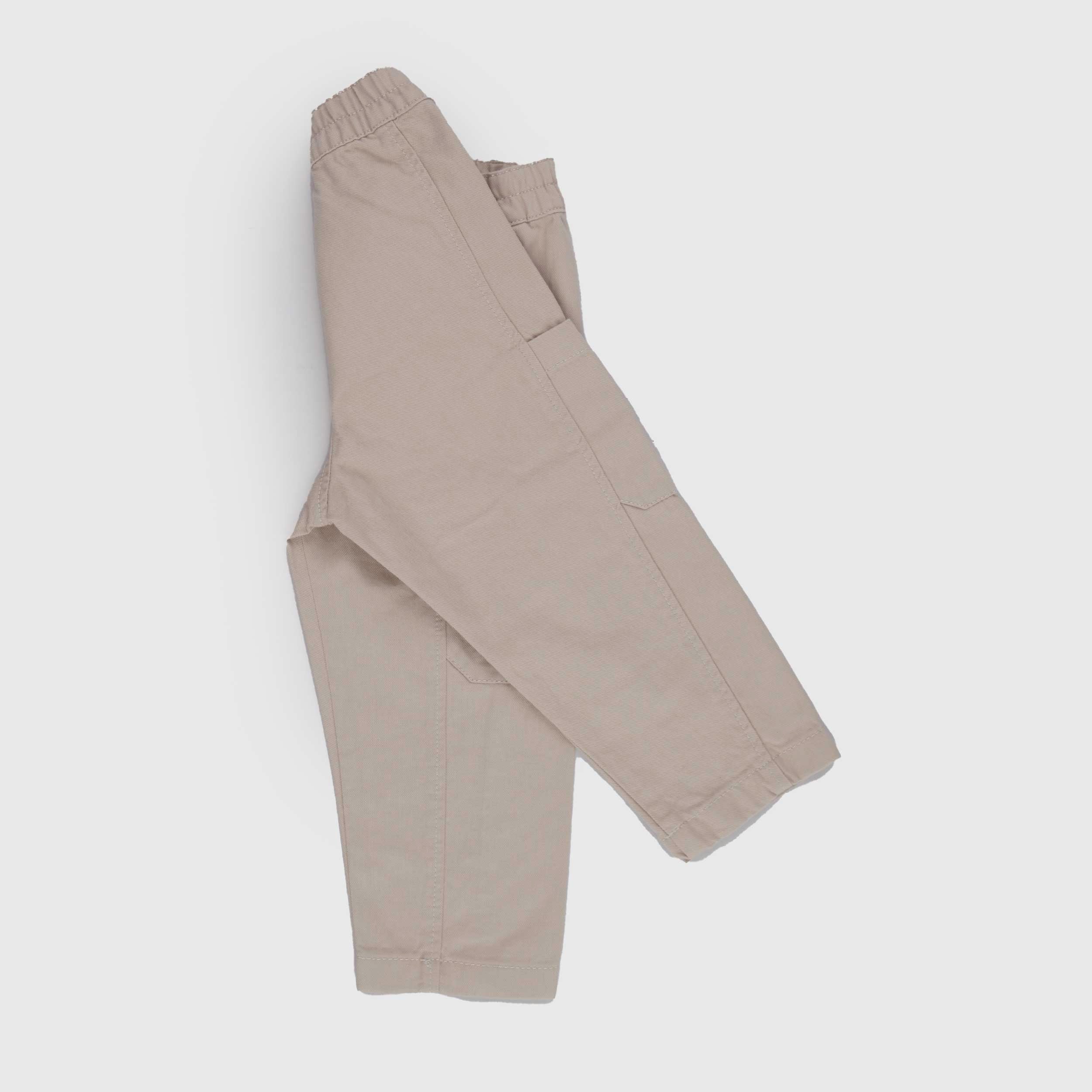 Pantalone Beige Con Targhetta in Rilievo Firmato TIMBERLAND