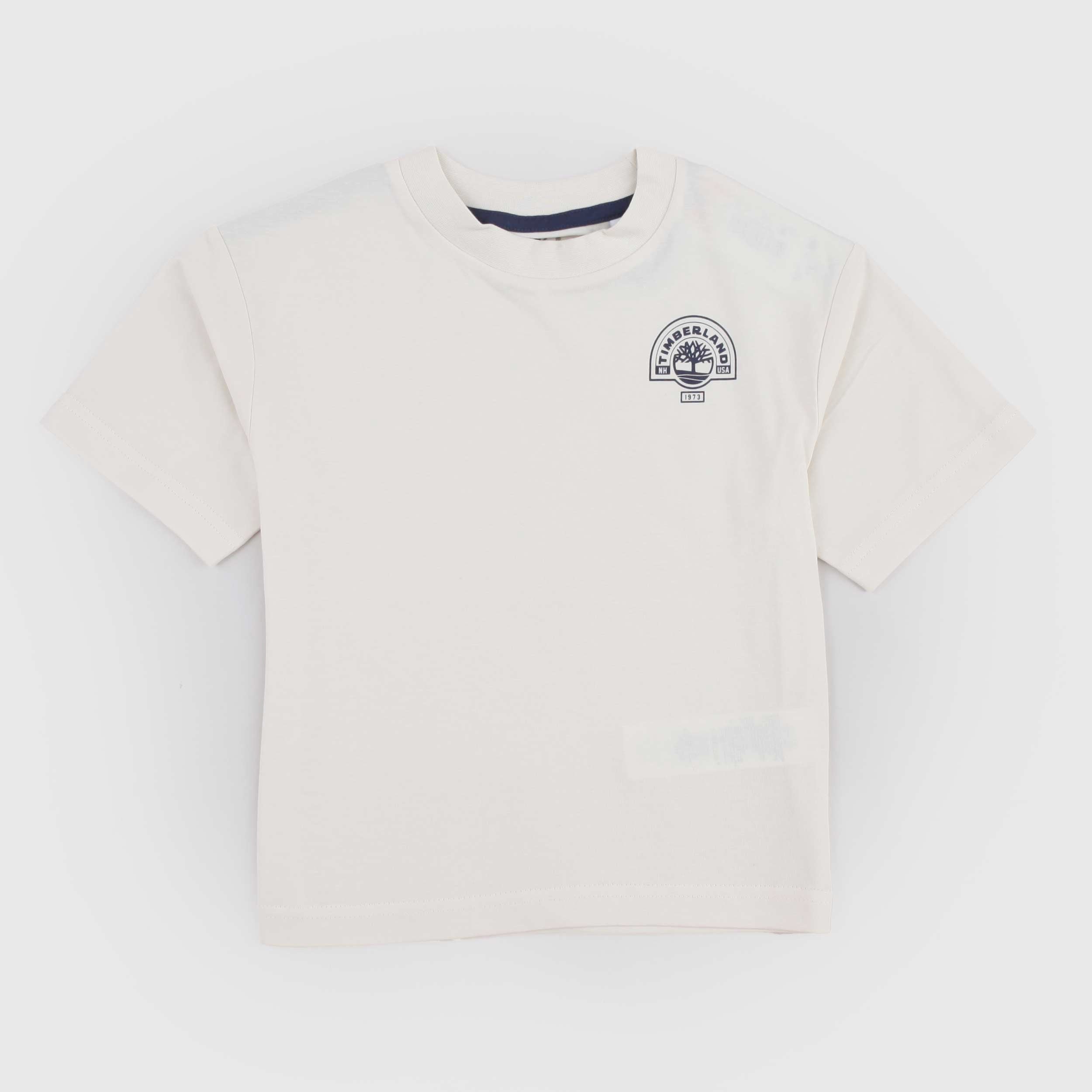 T-shirt Beige Chiaro con Scritta Firmata TIMBERLAND
