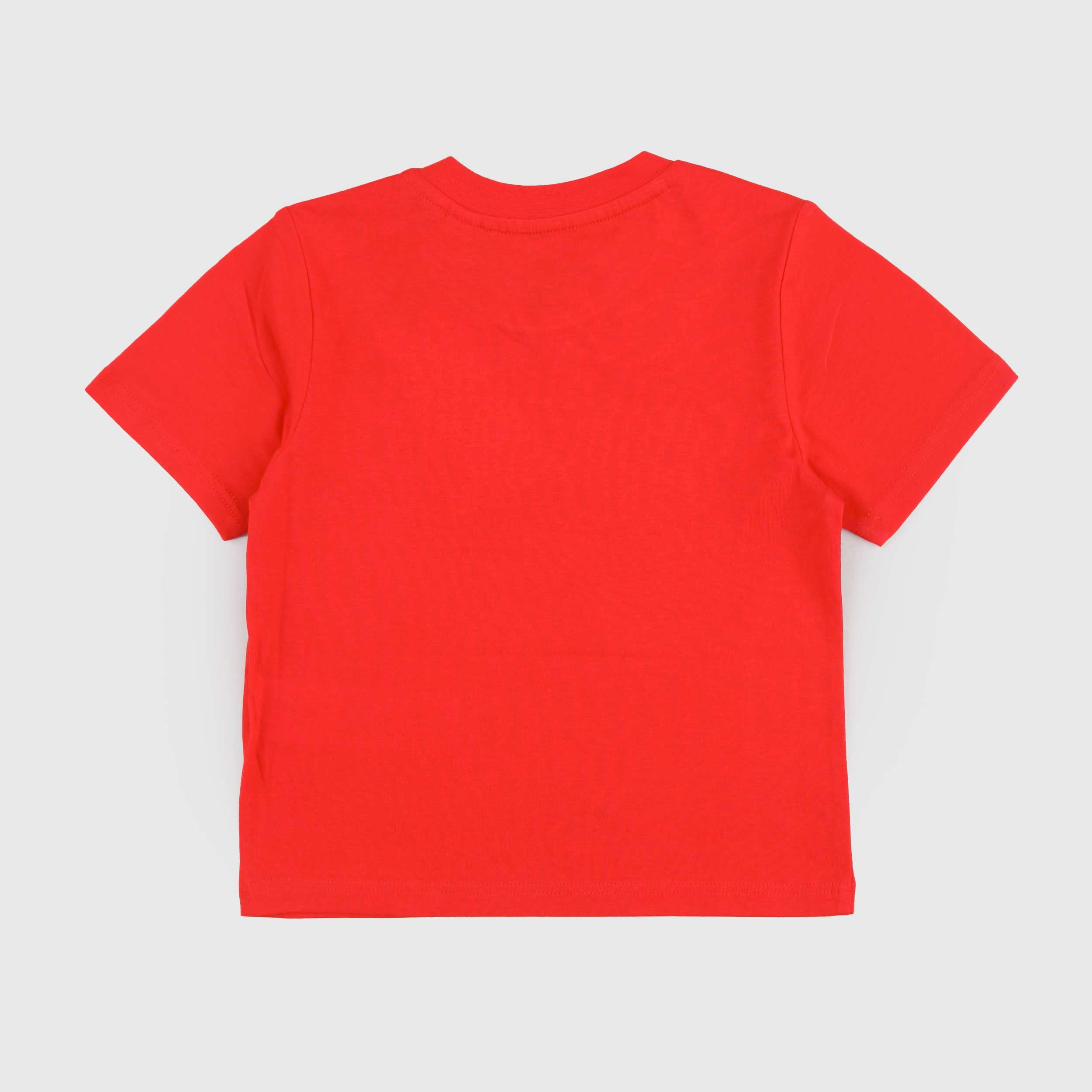 T-shirt Rossa con Bottoni sulle Spalle Firmata TIMBERLAND