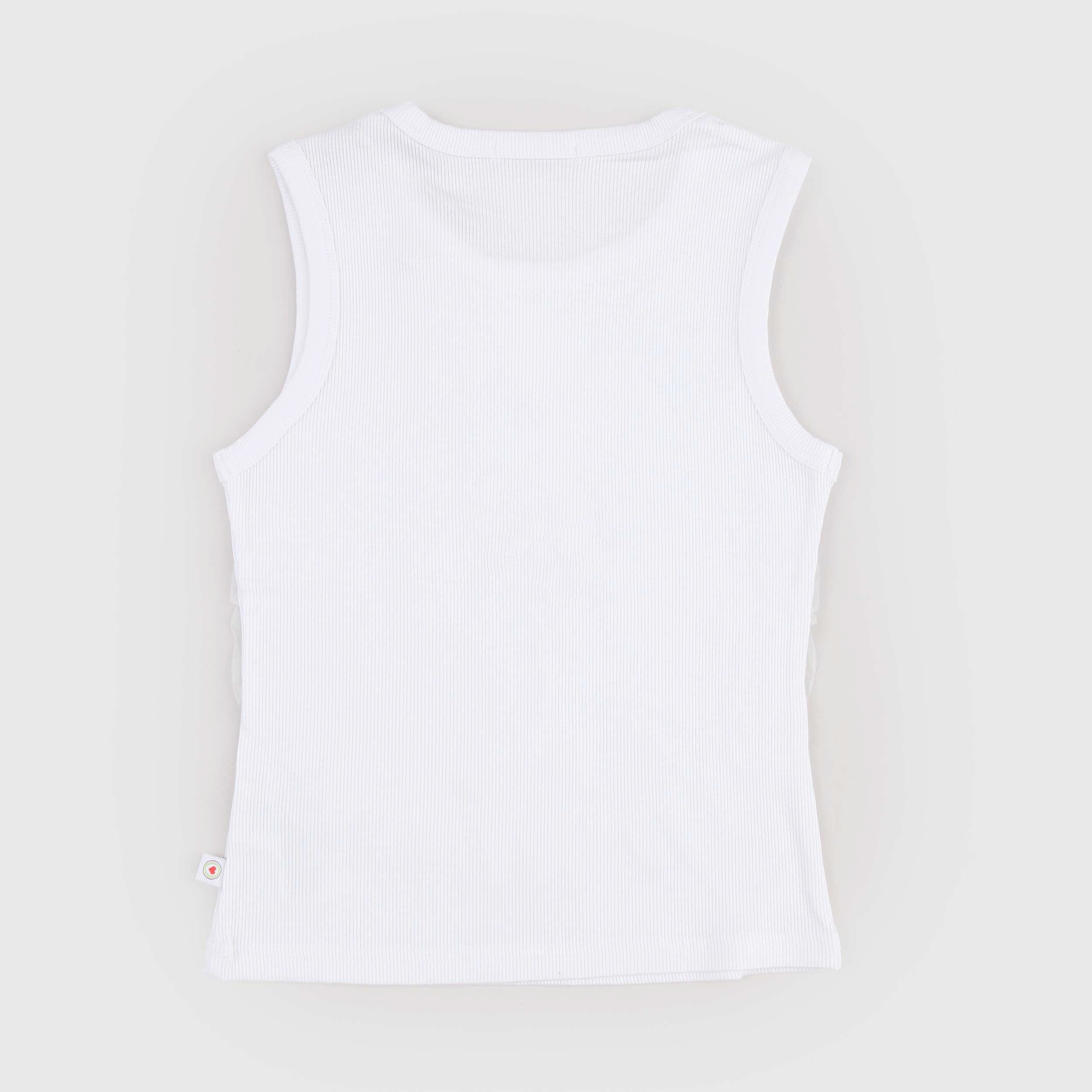 Top Bianco con Tulle Firmata TOBETOO