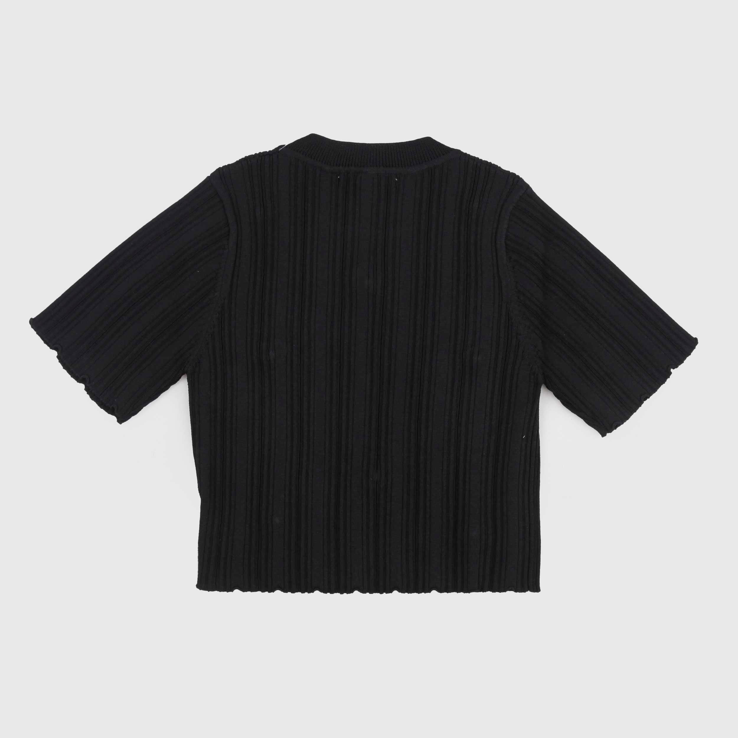 T-shirt Nera con Dettagli Metallici Firmata TOBETOO