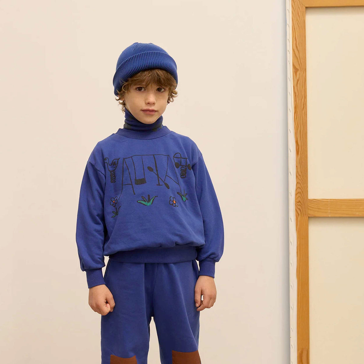 Felpa Blu con Stampa Colorata per Bambini WEEKEND HOUSE KIDS