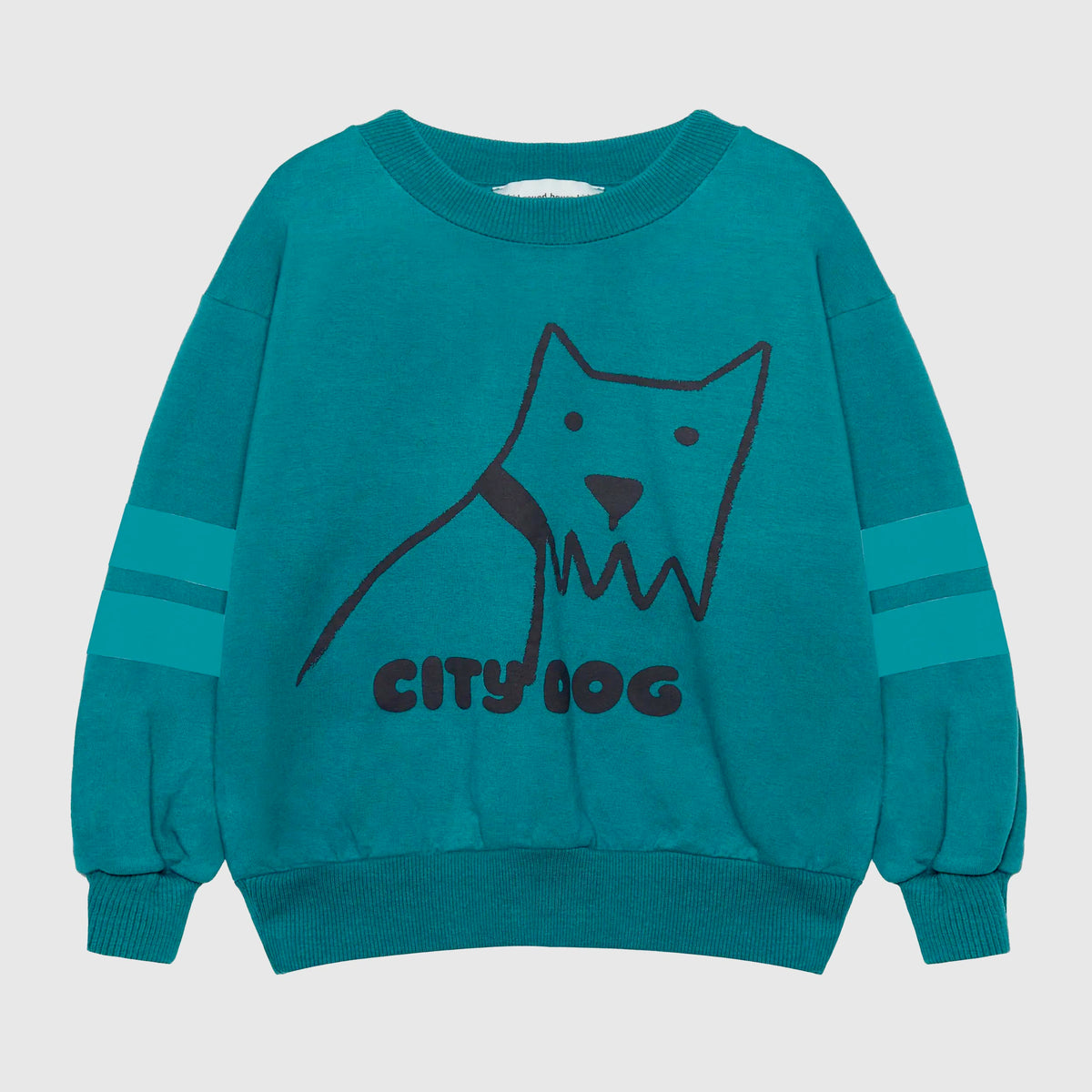 Felpa Verde Acqua con Stampa City Dog per Bambini WEEKEND HOUSE KIDS