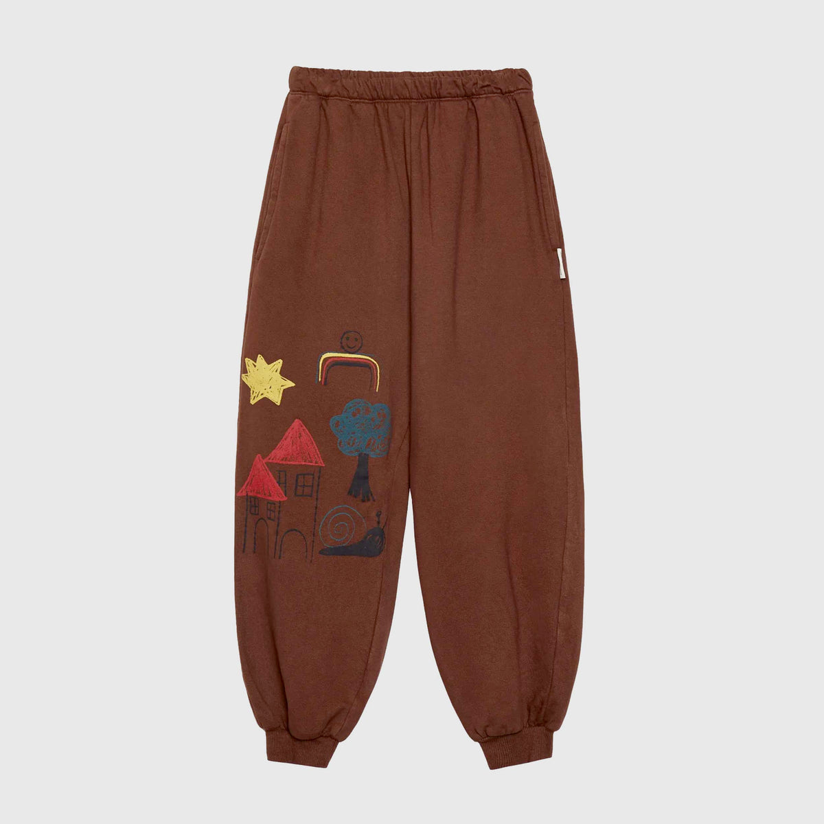 Pantalone Tuta Marrone con Elastico in Vita per Bambino WEEKEND HOUSE KIDS