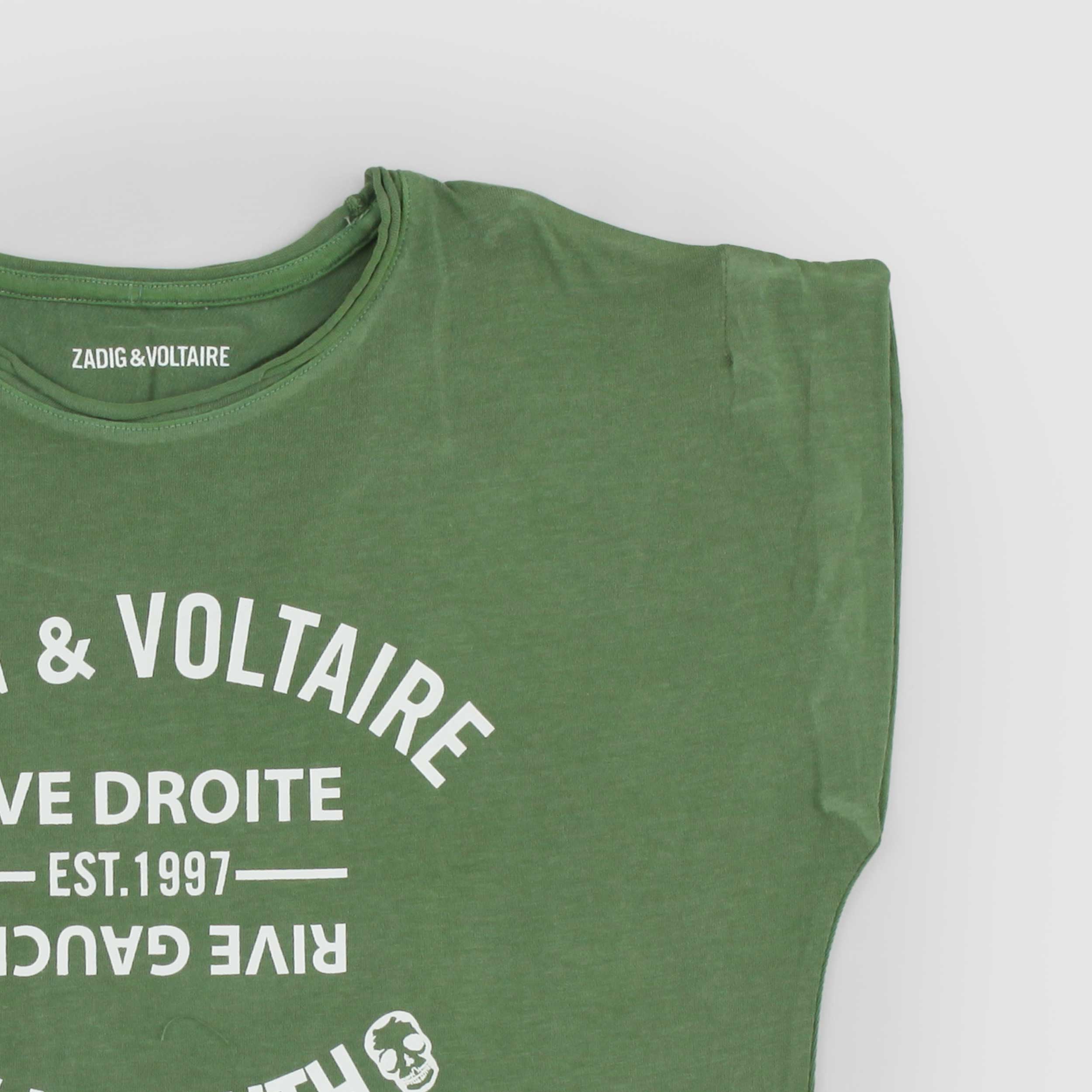 ZADIG AND VOLTAIRE Green T-shirt with Iconic Print