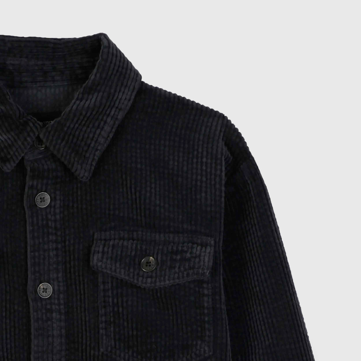 Camicia in Velluto Nero a Coste per Ragazzo ZADIG AND VOLTAIRE