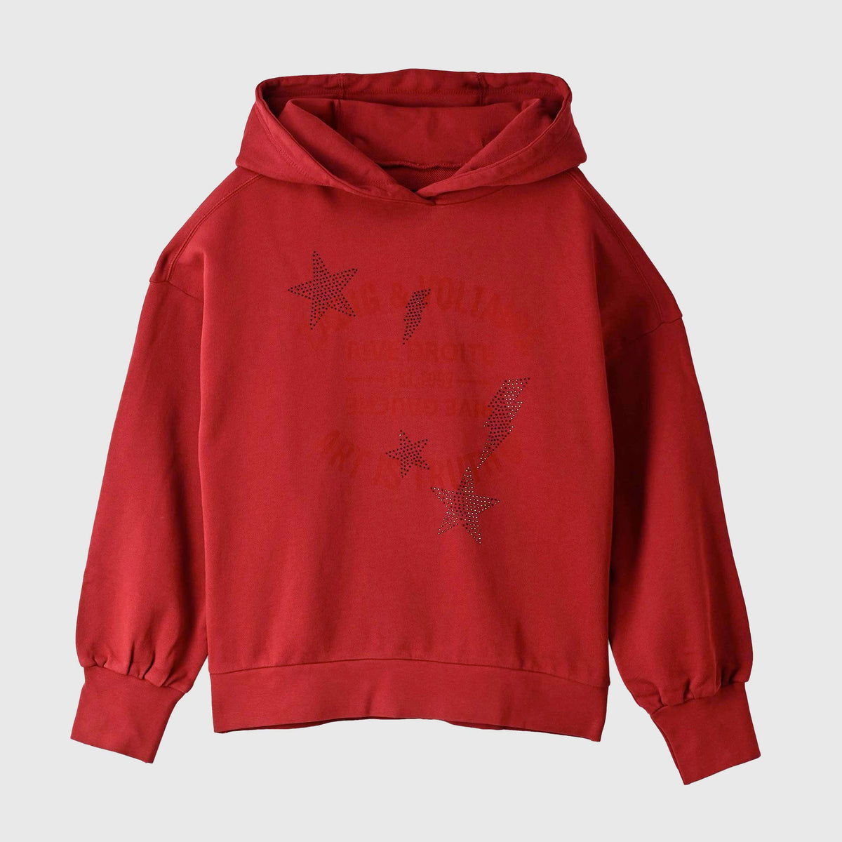 Felpa Rossa con Stelle in Paillettes per Ragazza ZADIG AND VOLTAIRE